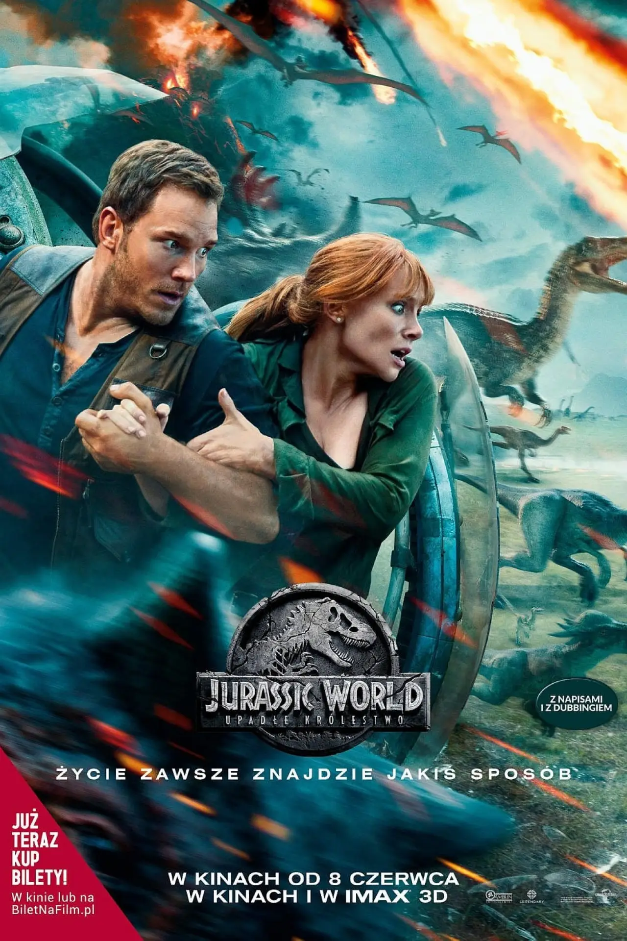 Plakat filmowy "Jurassic World: Upadłe Królestwo"