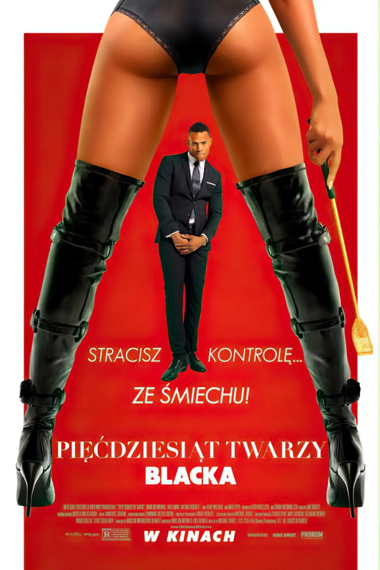 Plakat filmowy "Pięćdziesiąt twarzy Blacka"