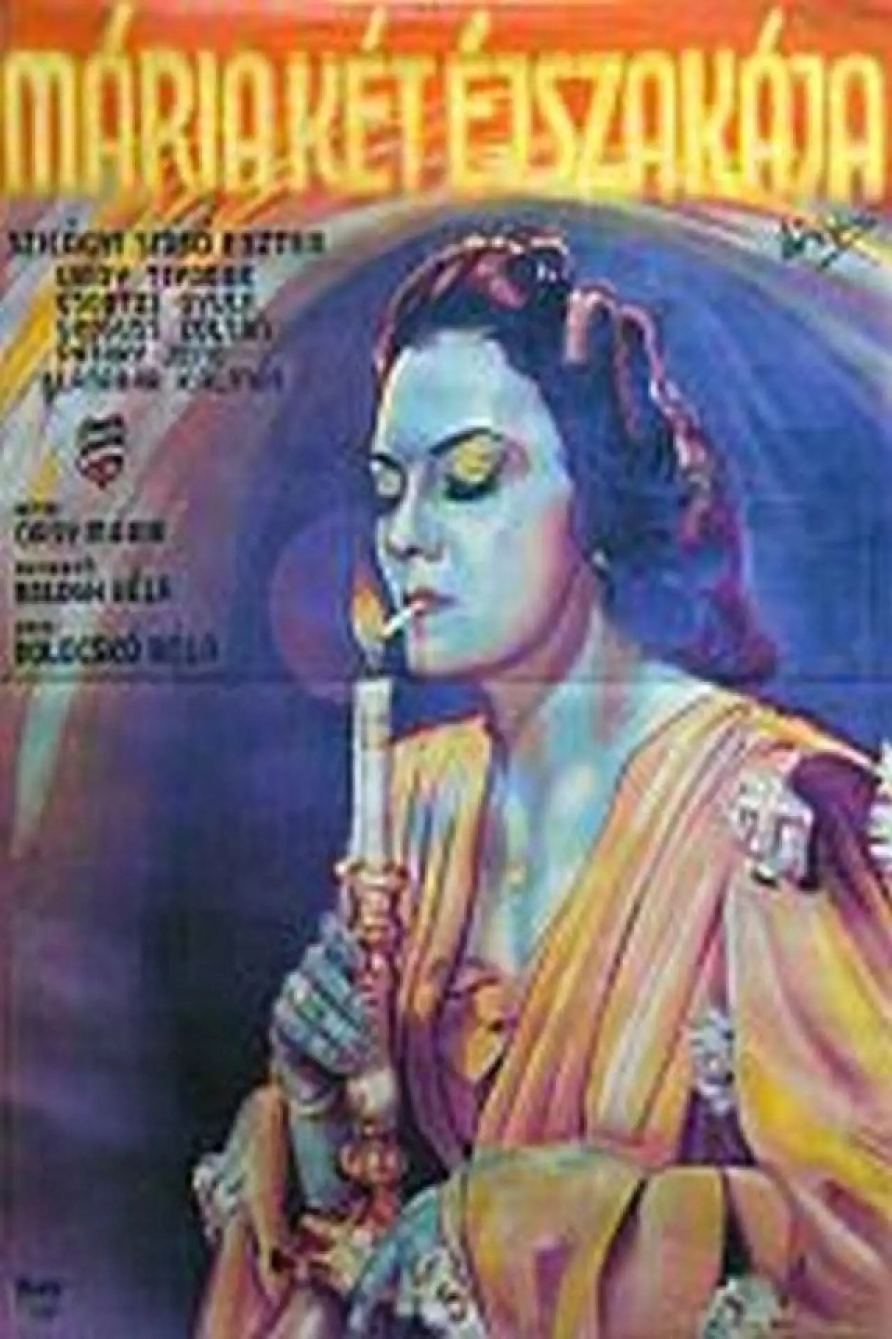 Plakat filmowy "Mária két éjszakája"