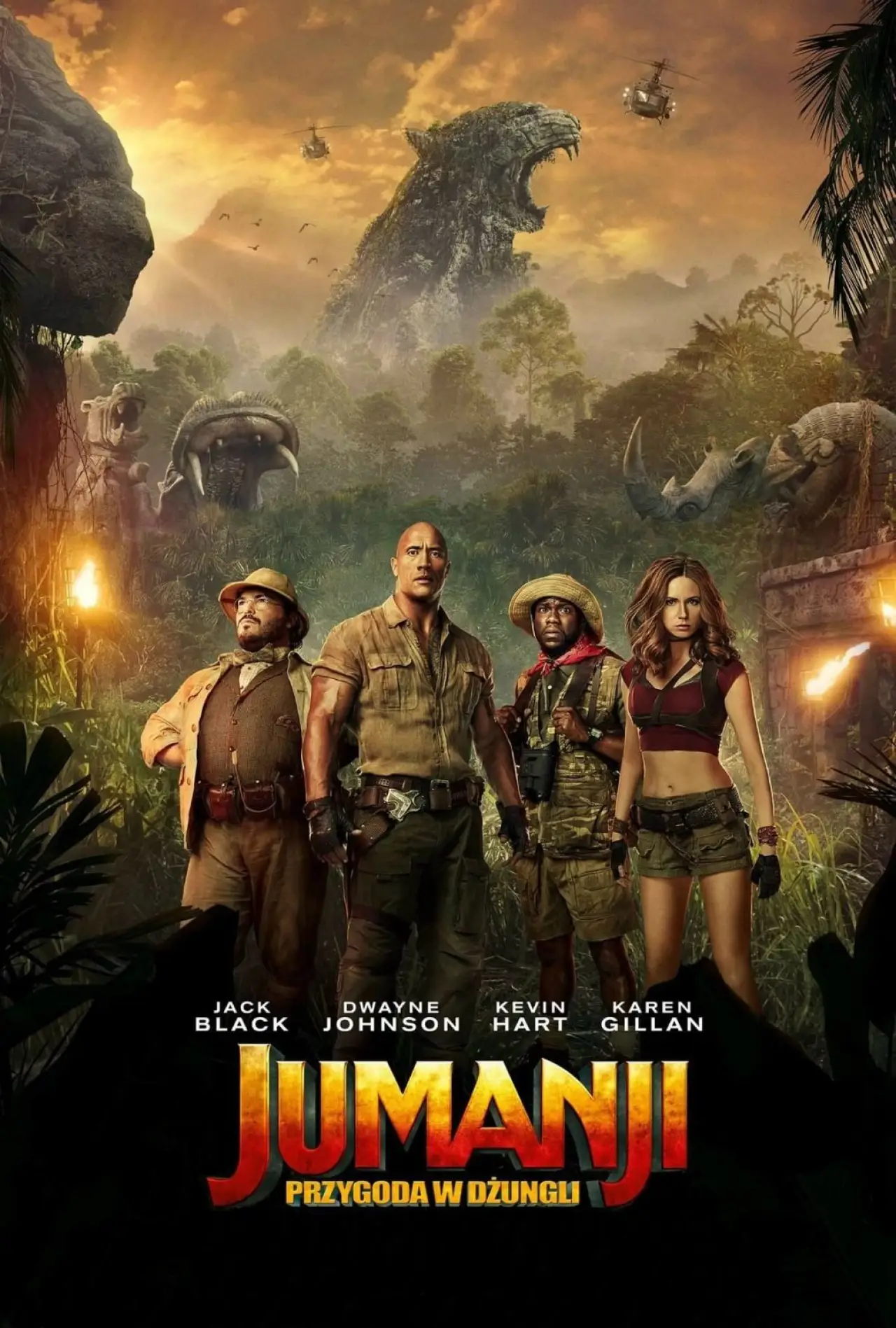 Plakat filmowy "Jumanji: Przygoda w dżungli"