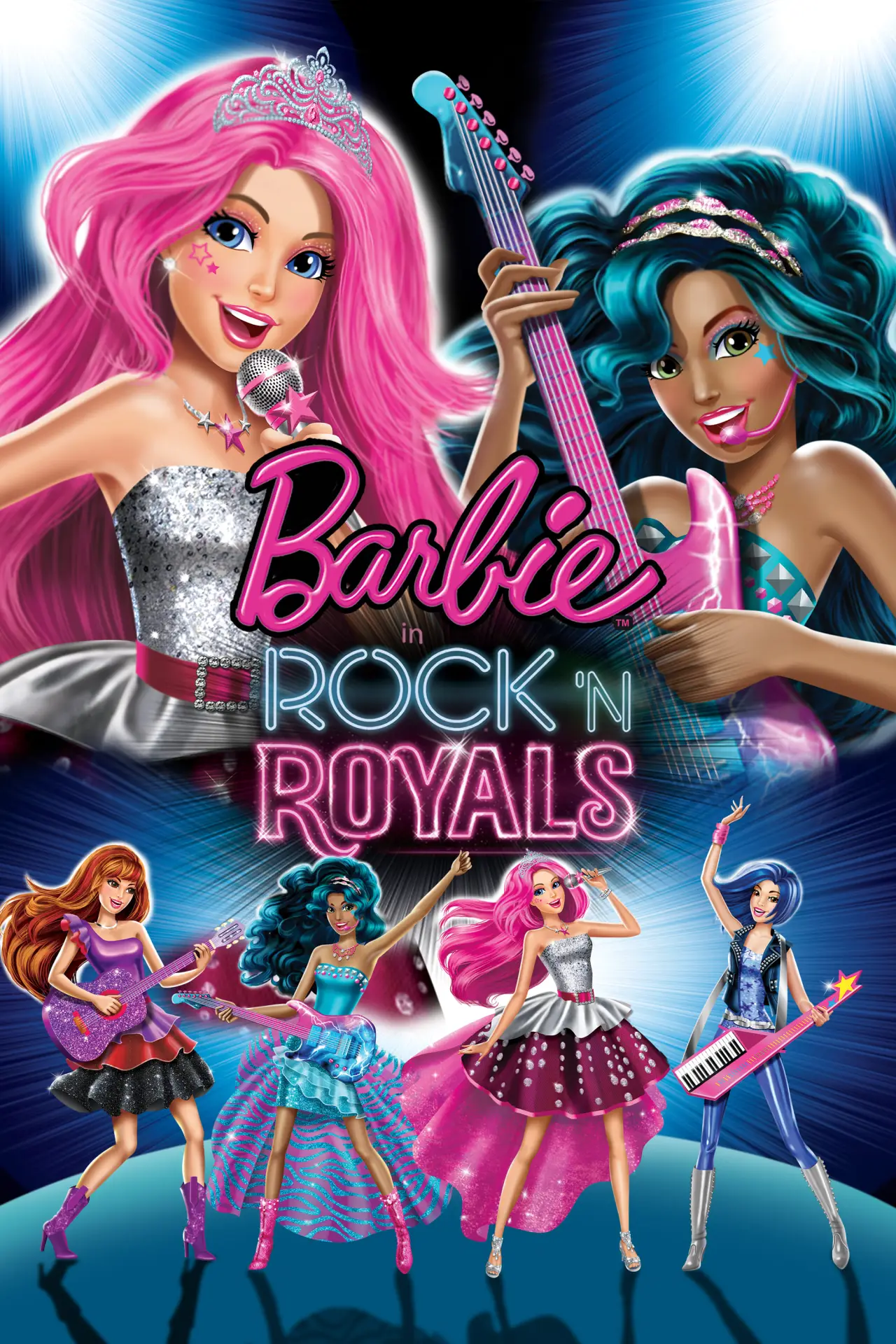 Plakat filmowy "Barbie: Rockowa księżniczka"