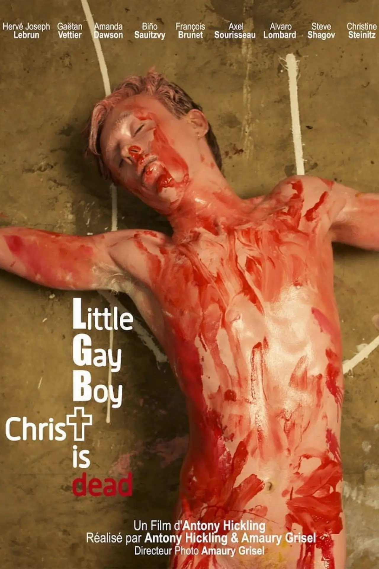 Plakat filmowy "Little Gay Boy, Christ is Dead"