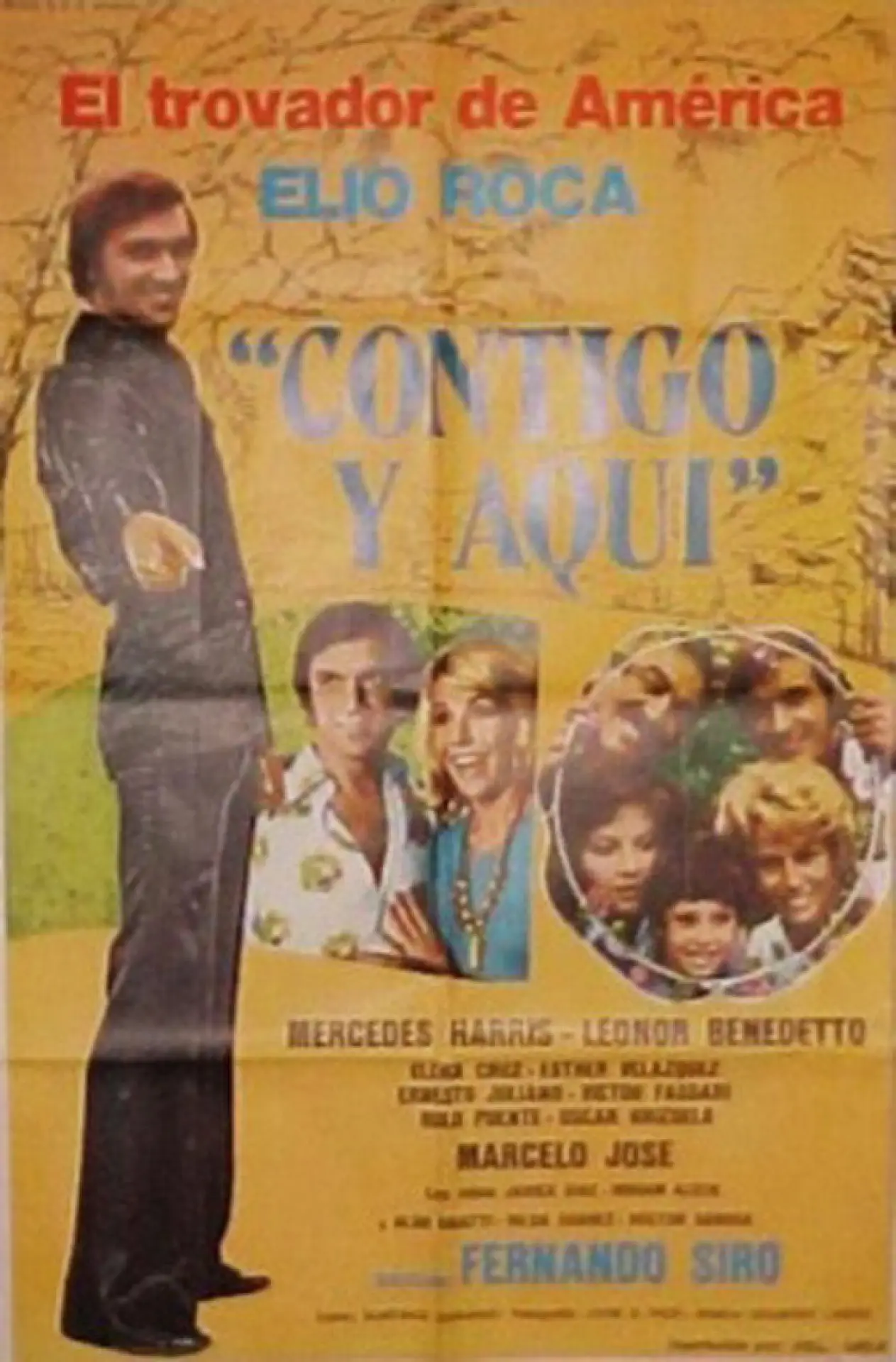 Plakat filmowy "Contigo y aquí"