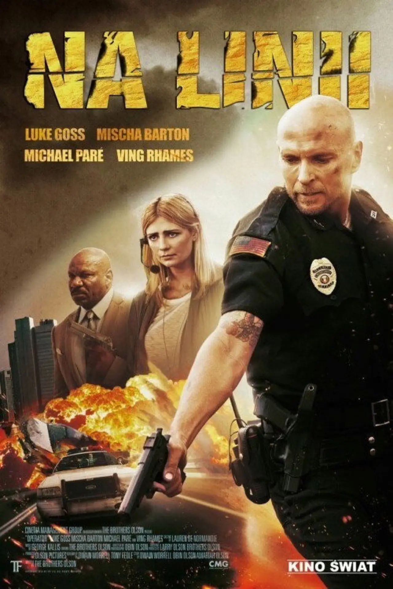 Plakat filmowy "Na linii"