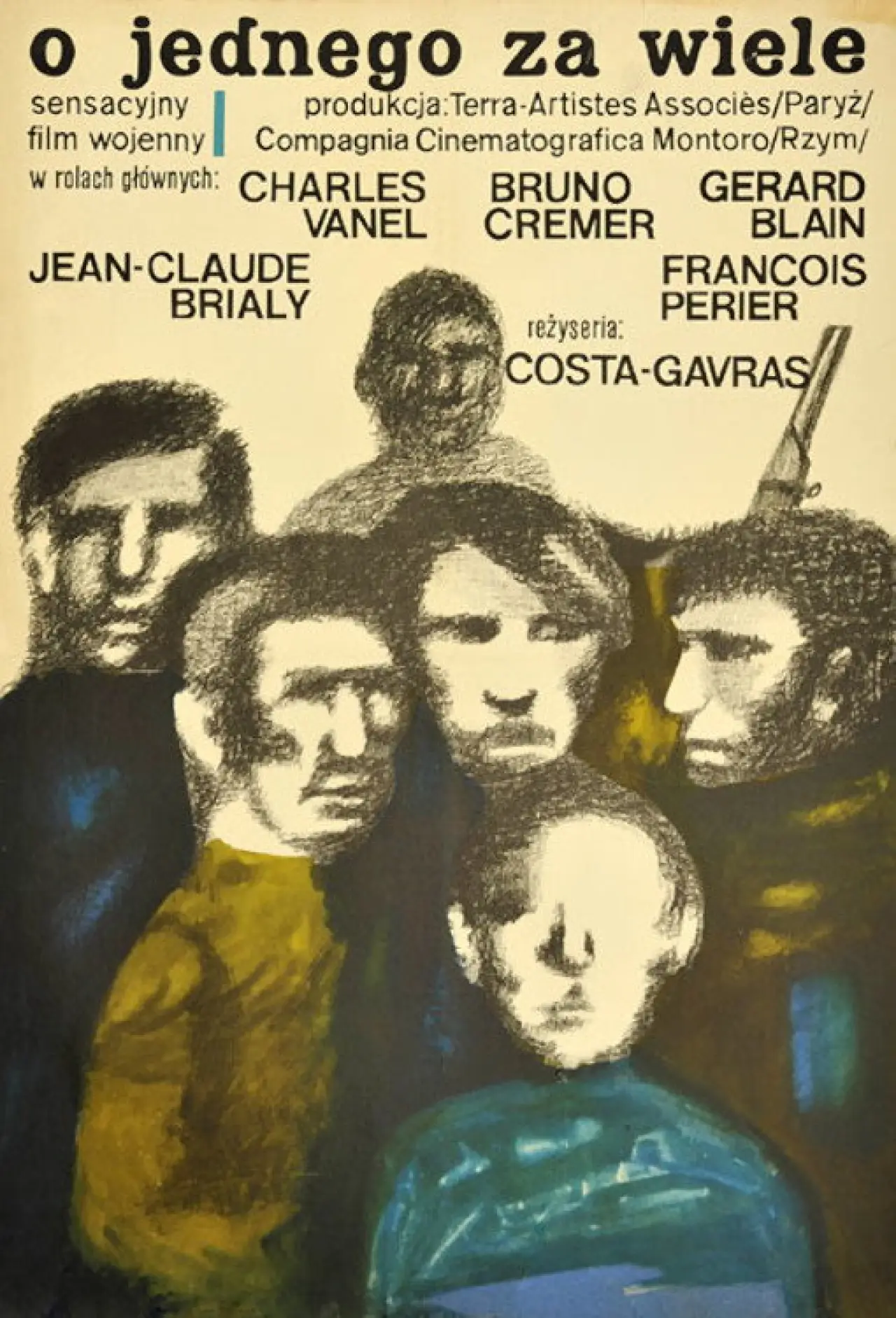 Plakat filmowy "O jednego za wiele"