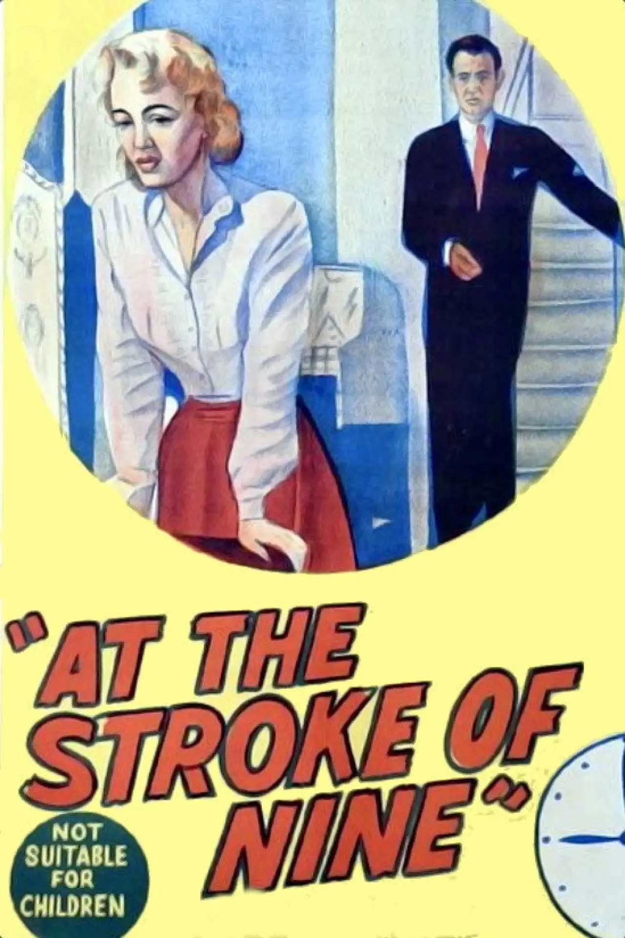 Plakat filmowy "At the Stroke of Nine"