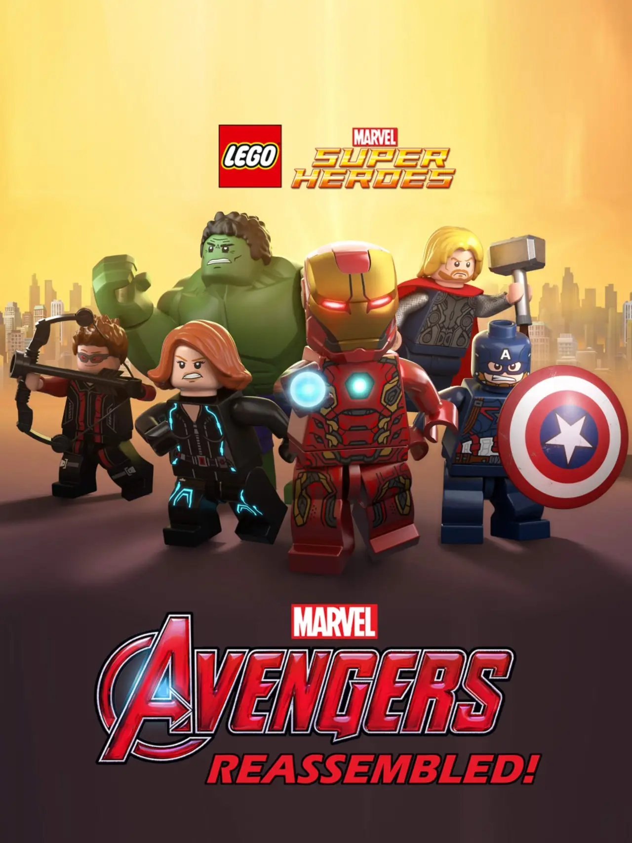 Plakat filmowy "LEGO® Marvel Super Bohaterowie: Avengers znowu zjednoczeni"