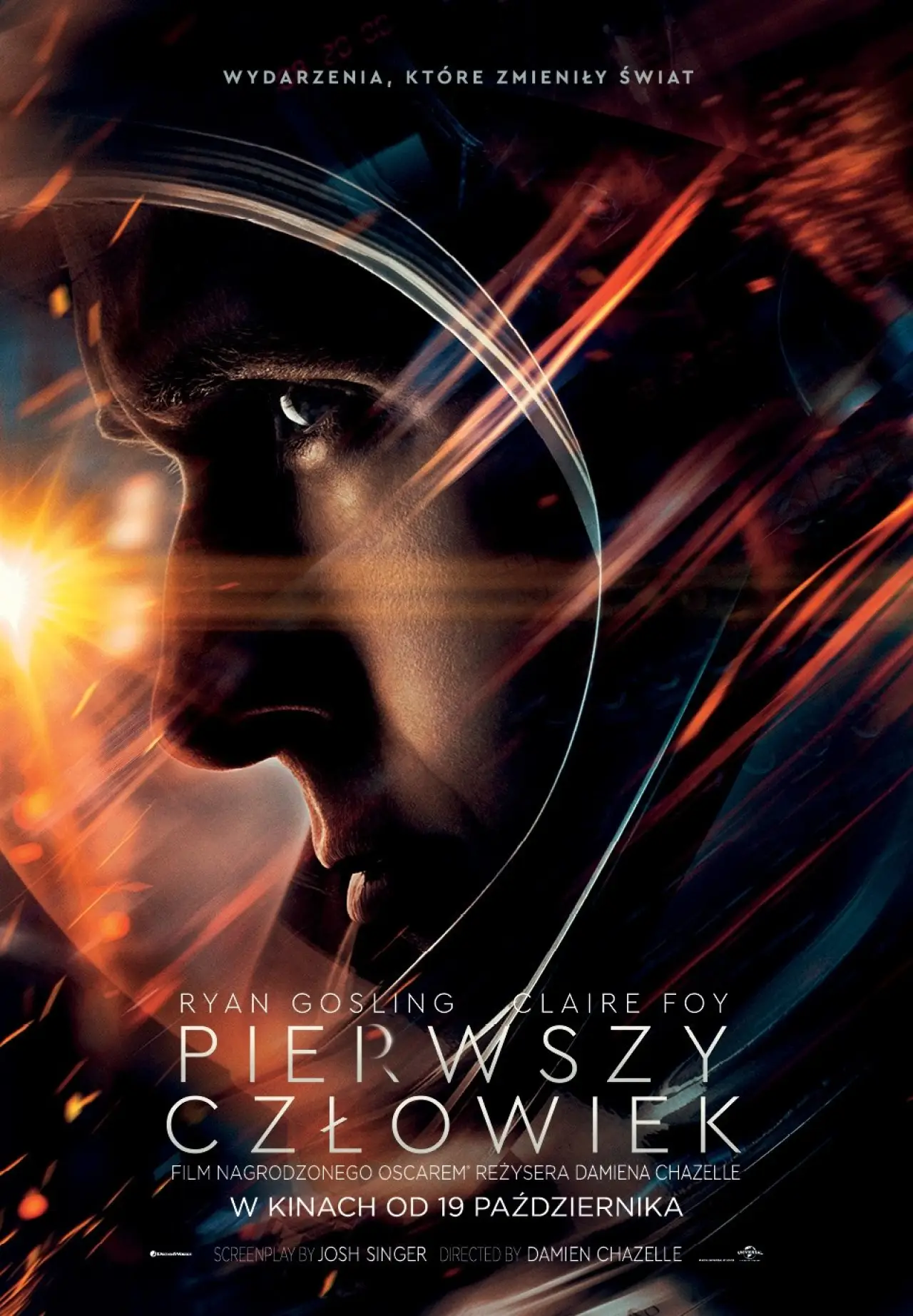 Plakat filmowy "Pierwszy człowiek"
