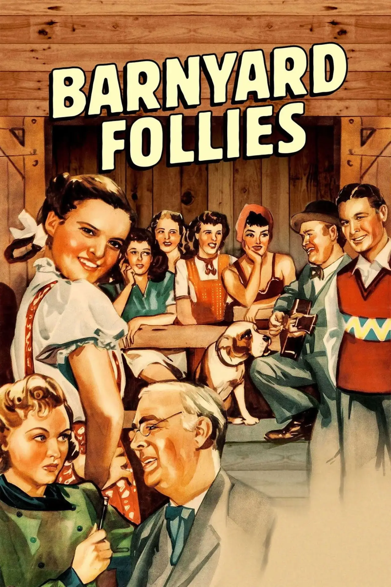 Plakat filmowy "Barnyard Follies"