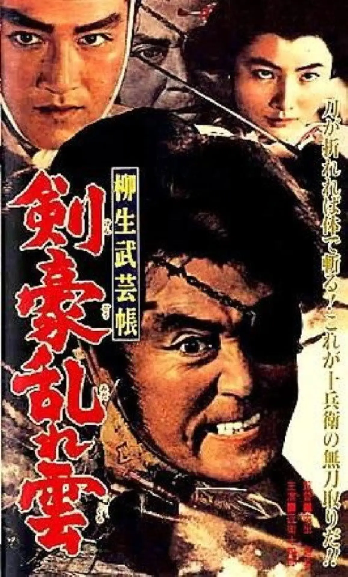 Plakat filmowy "柳生武芸帳　剣豪乱れ雲"