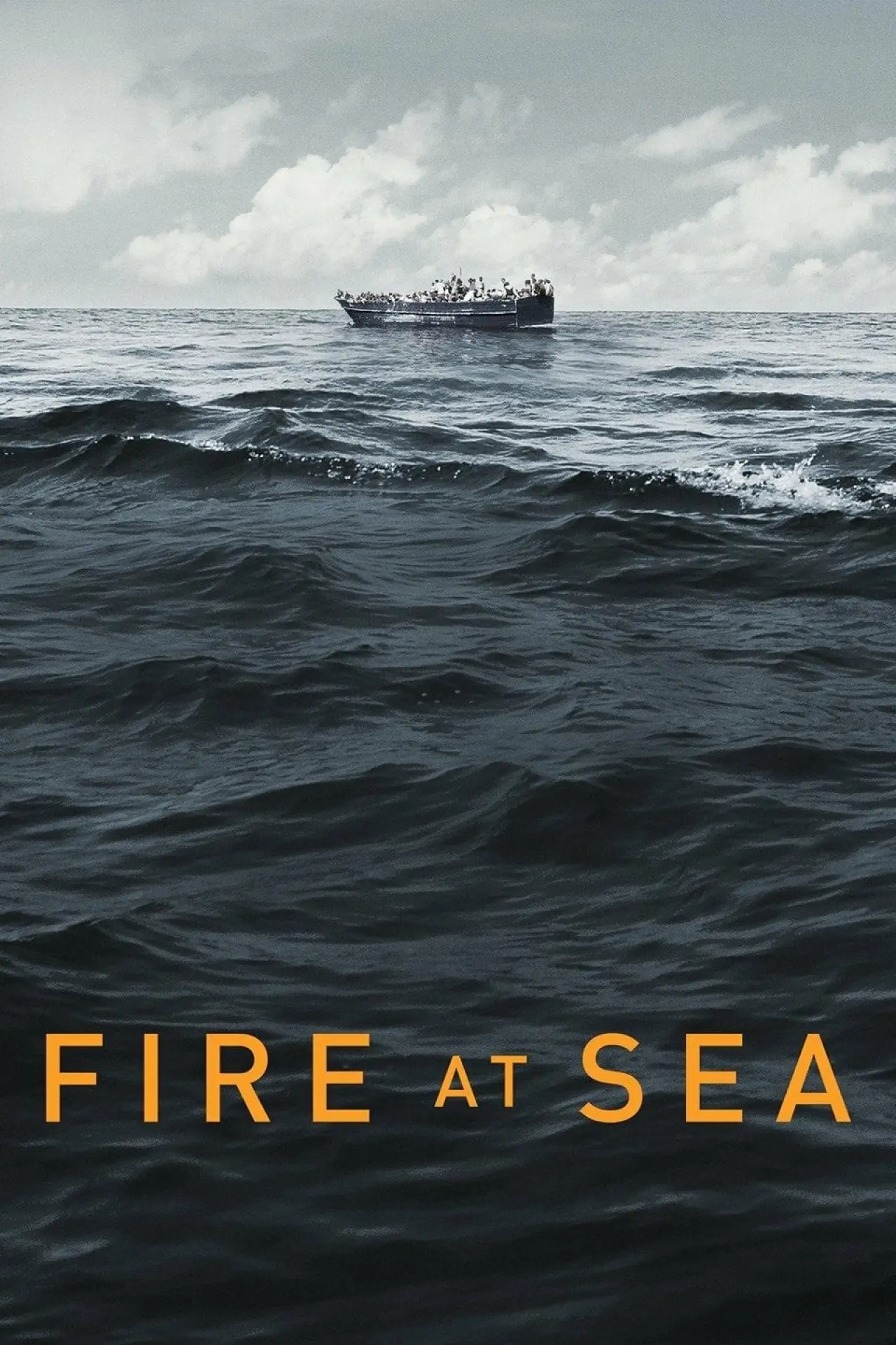 Plakat filmowy "Fuocoammare. Ogień na morzu"