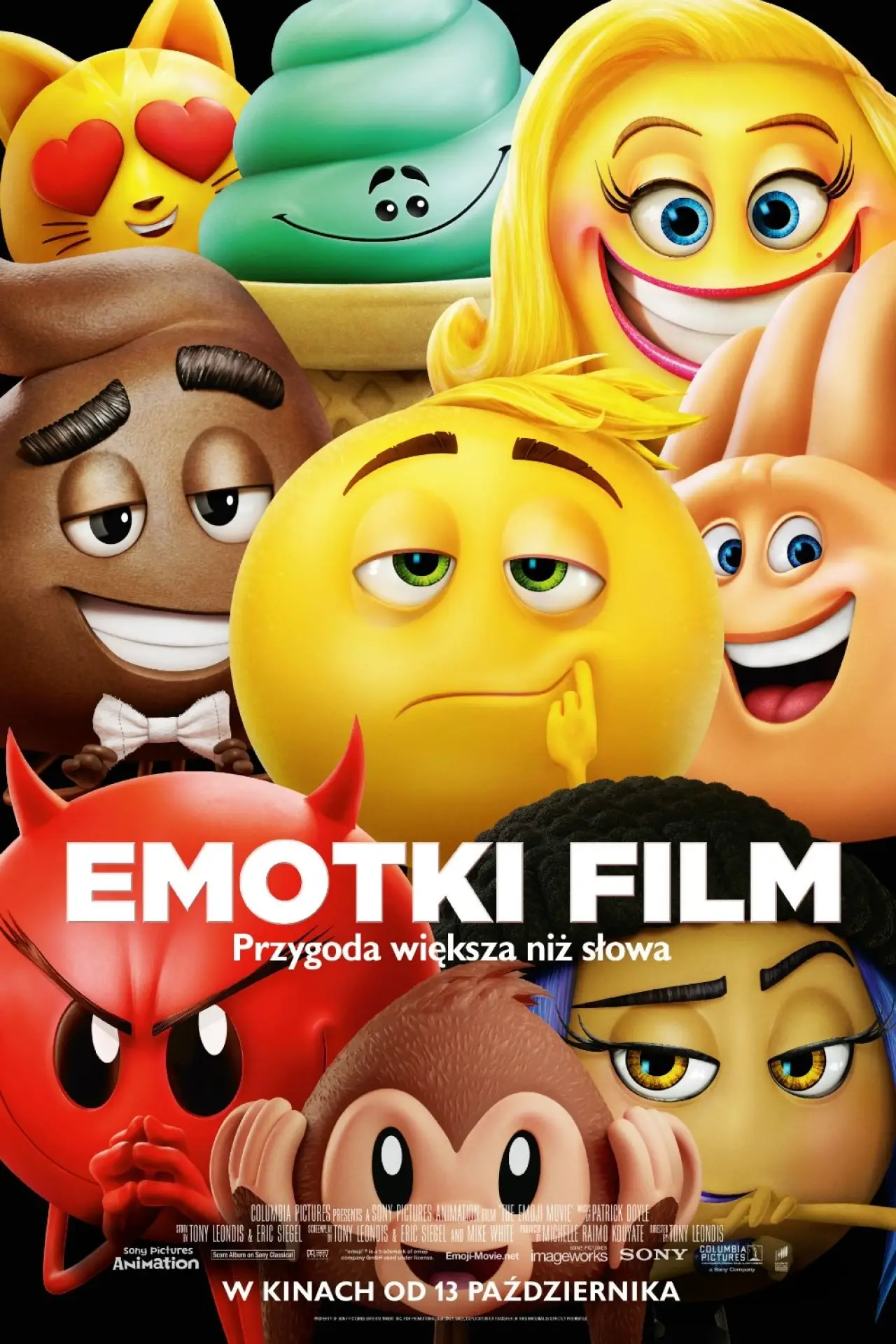 Plakat filmowy "Emotki: Film"