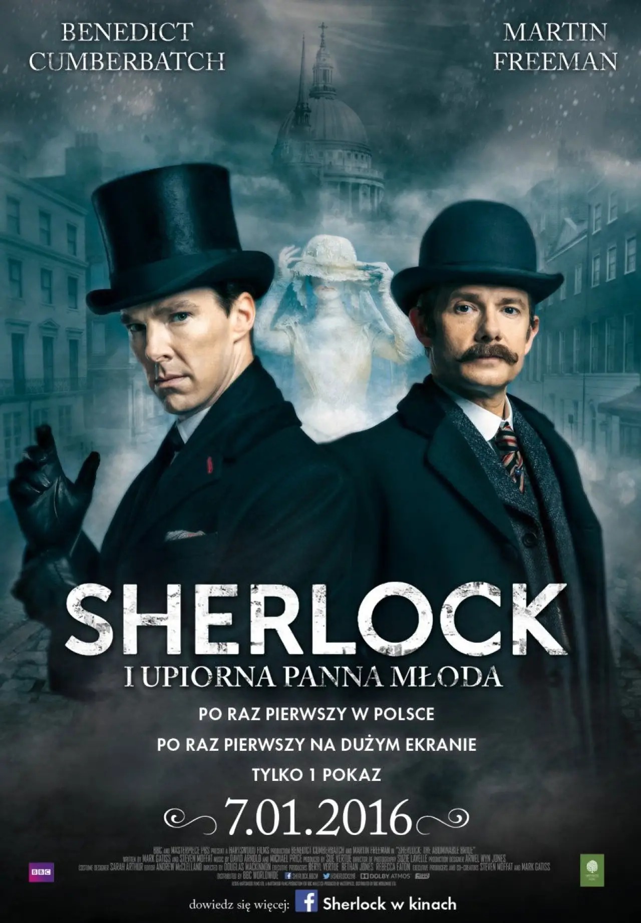Plakat filmowy "Sherlock: Upiorna panna młoda"