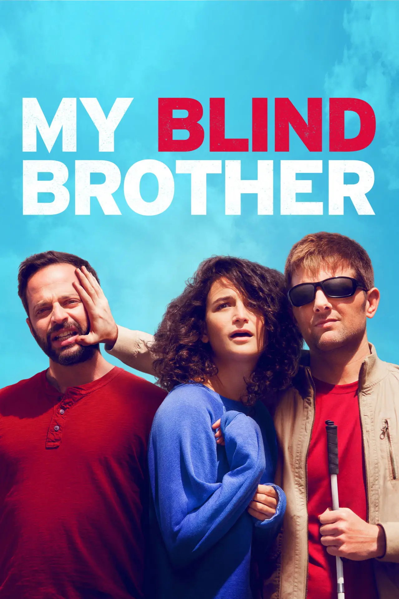 Plakat filmowy "Mój niewidomy brat"