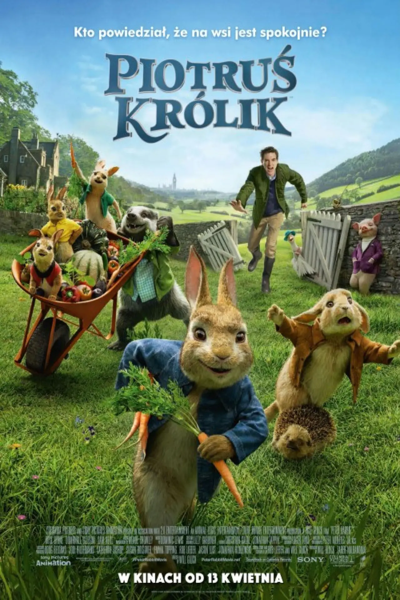 Plakat filmowy "Piotruś Królik"