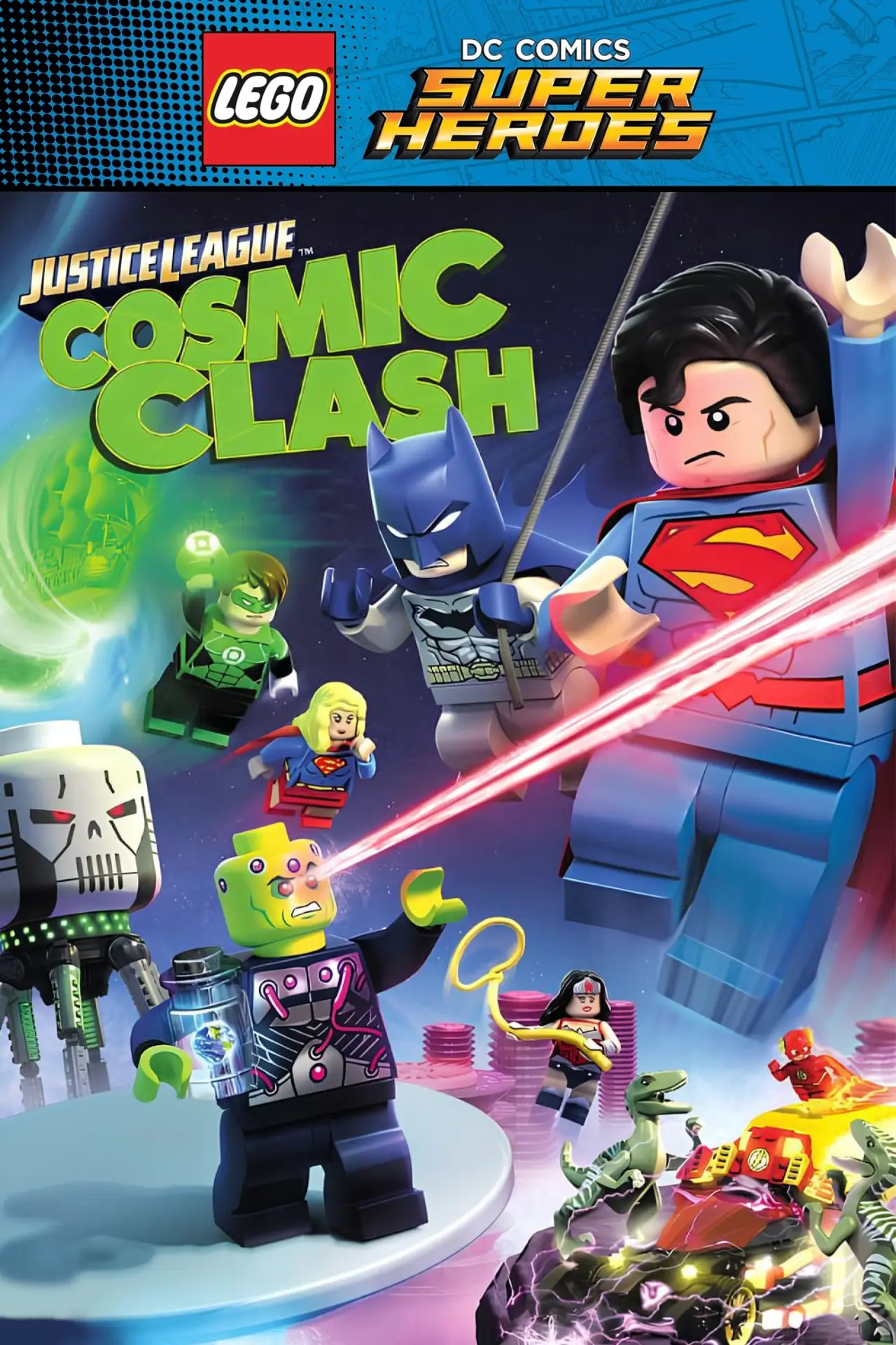 Plakat filmowy "LEGO® Liga Sprawiedliwości: Kosmiczne starcie"