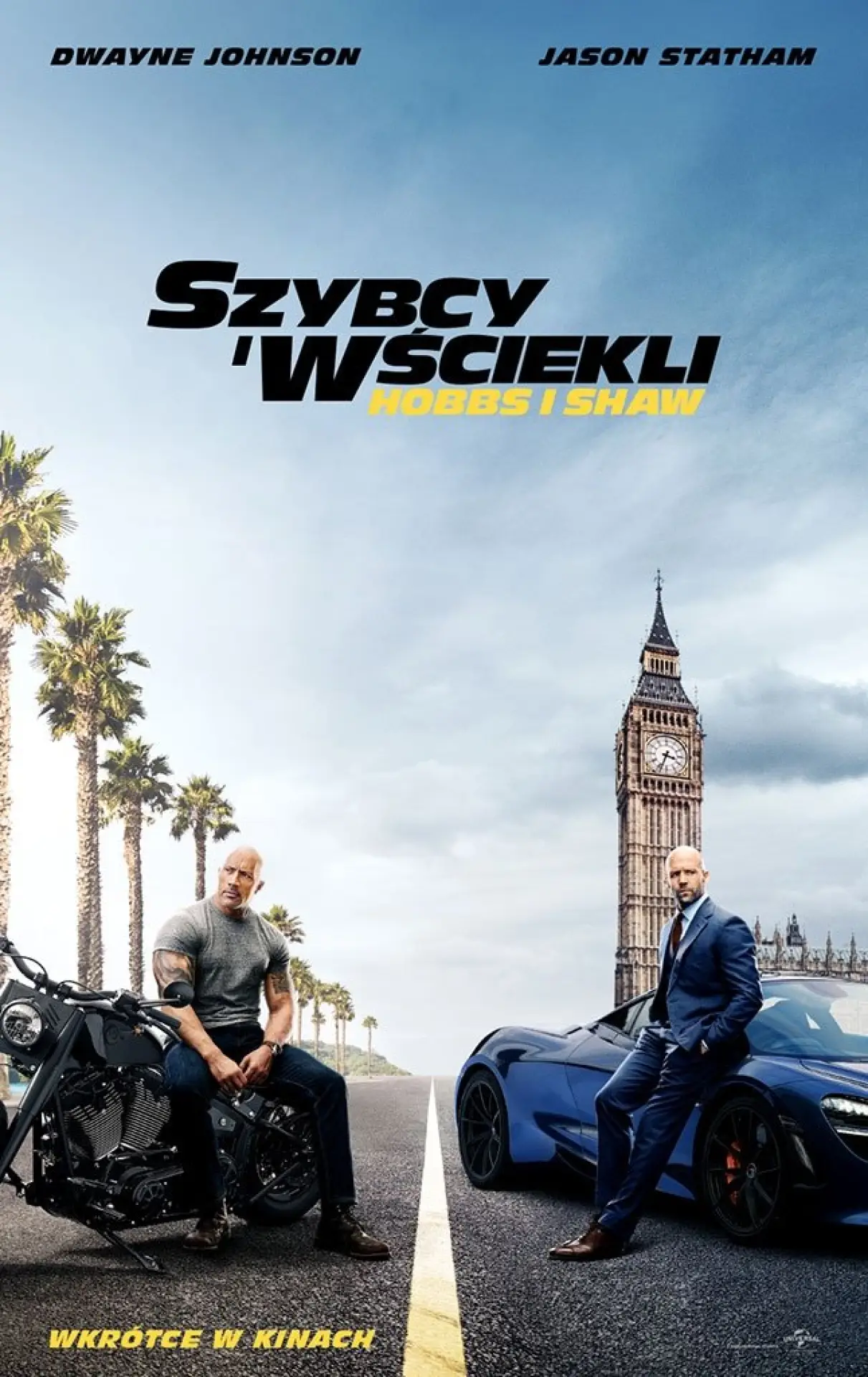 Plakat filmowy "Szybcy i wściekli: Hobbs i Shaw"