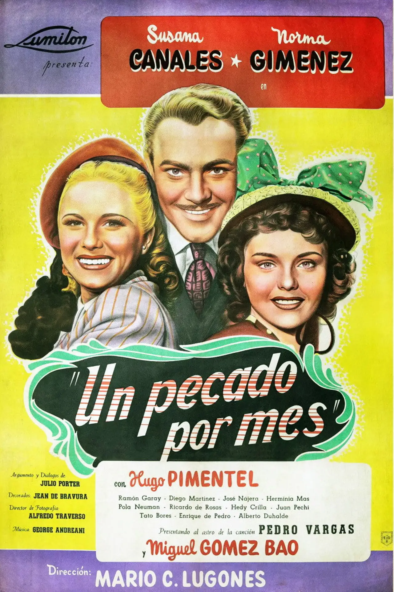 Plakat filmowy "Un pecado por mes"