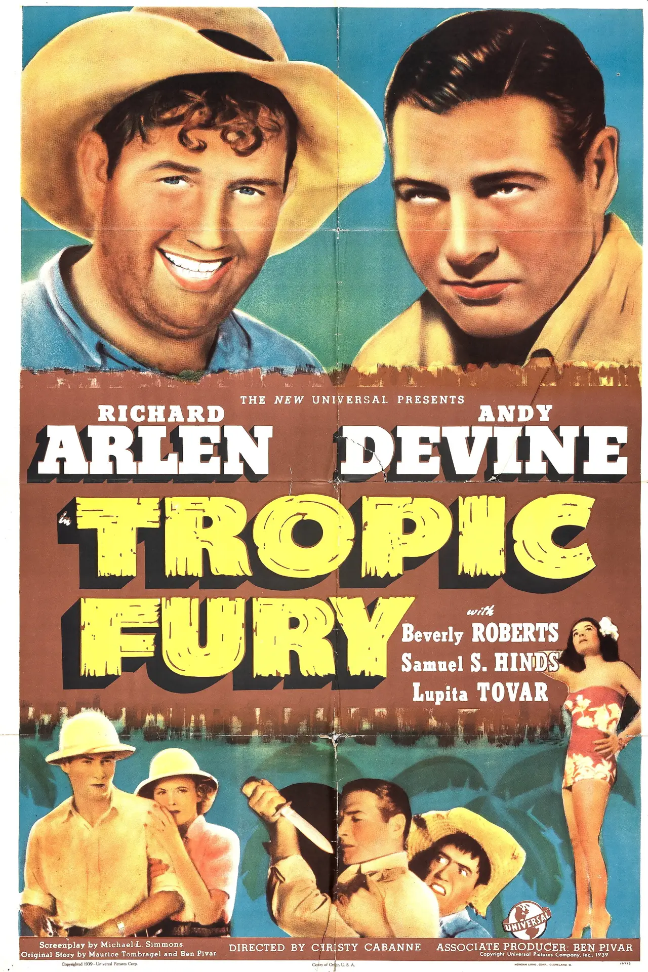 Plakat filmowy "Tropic Fury"