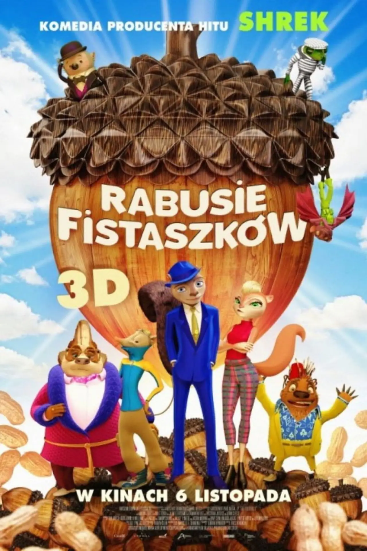 Plakat filmowy "Rabusie fistaszków"