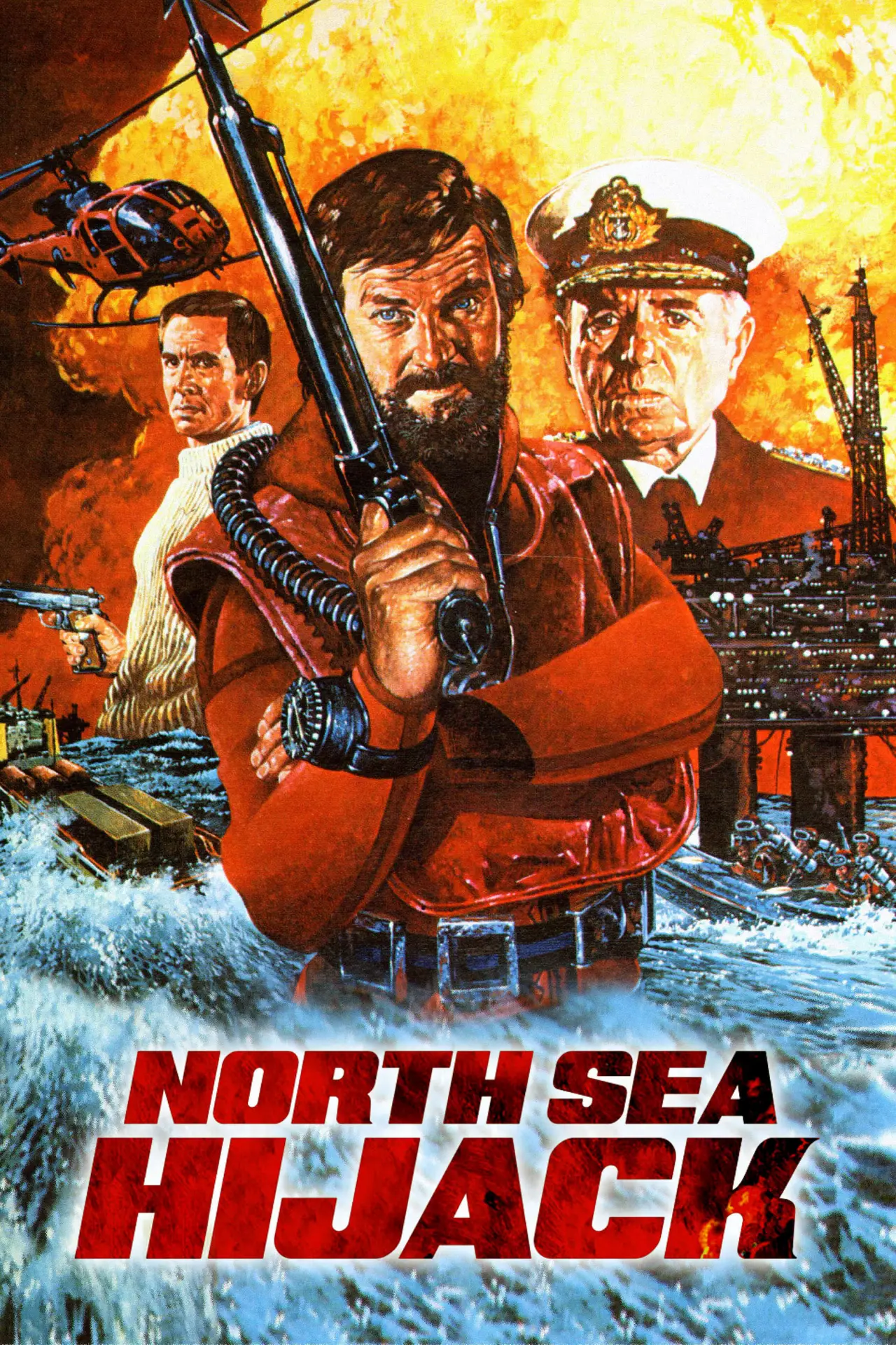 Plakat filmowy "Akcja na Morzu Północnym"