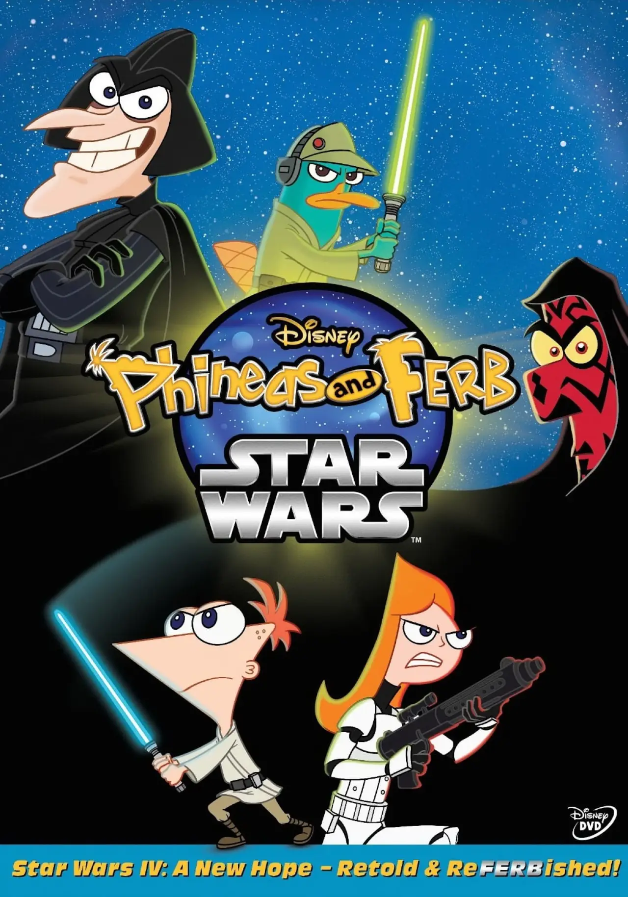 Plakat filmowy "Fineasz i Ferb: Star Wars"