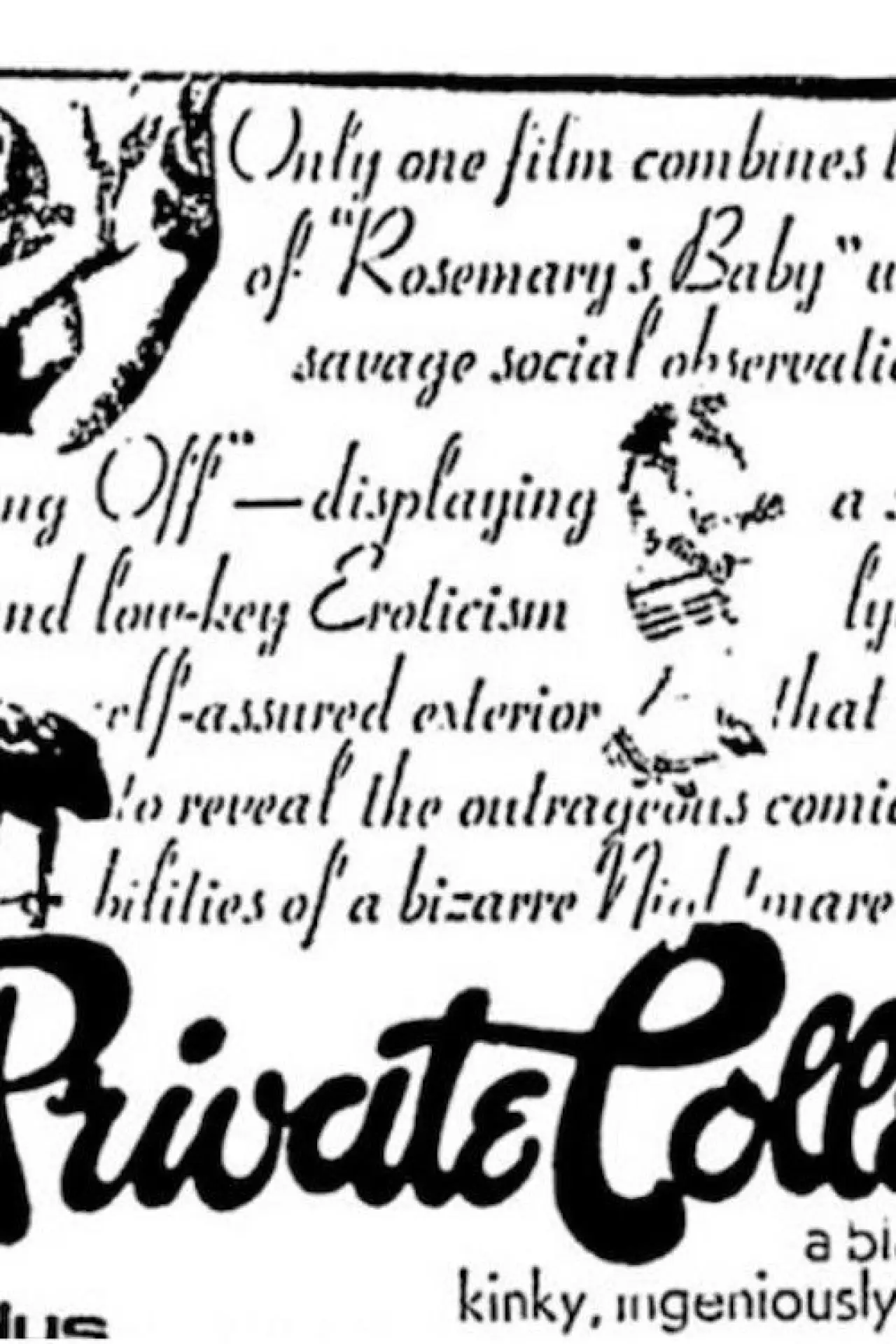 Plakat filmowy "Private Collection"