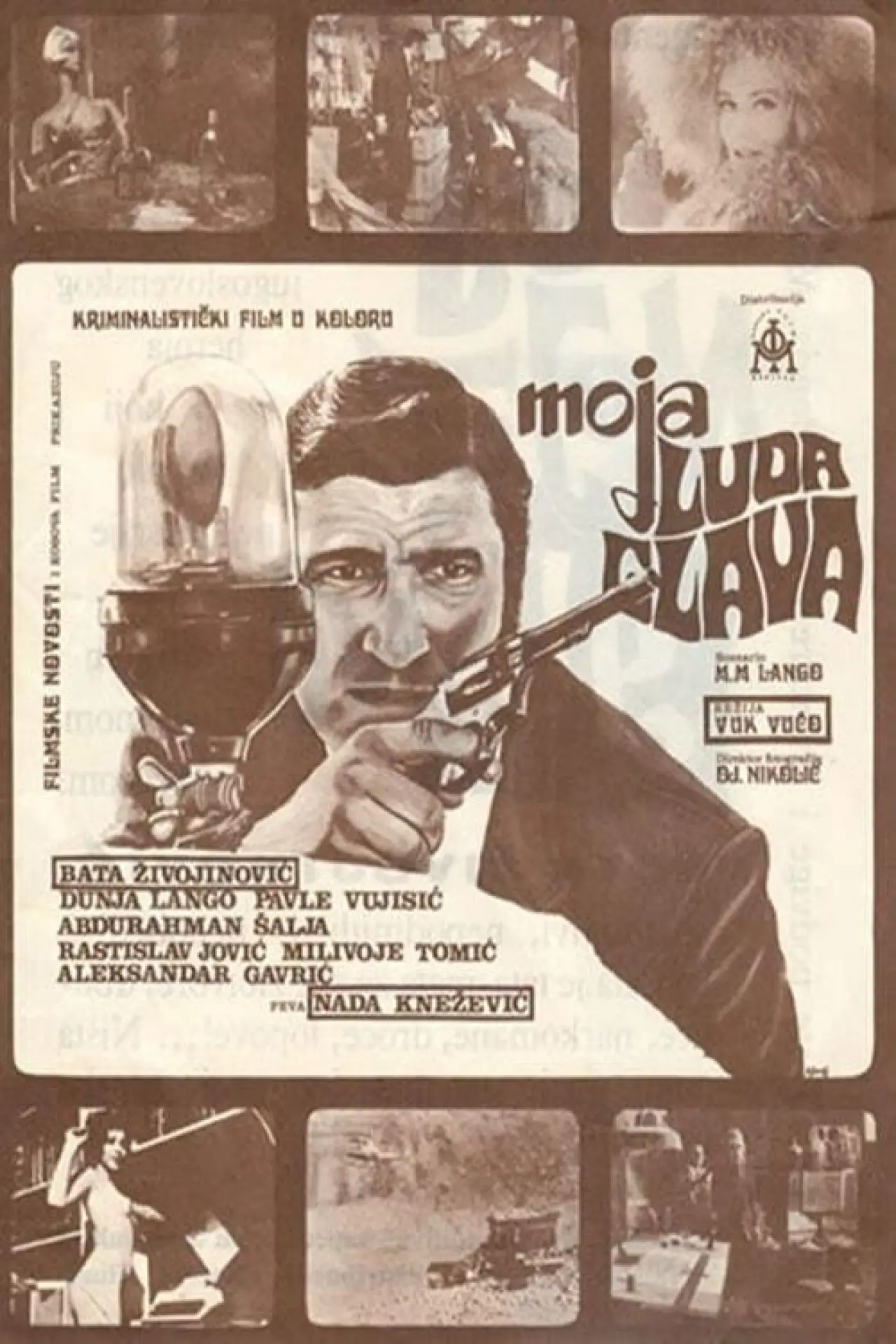 Plakat filmowy "Moja luda glava"