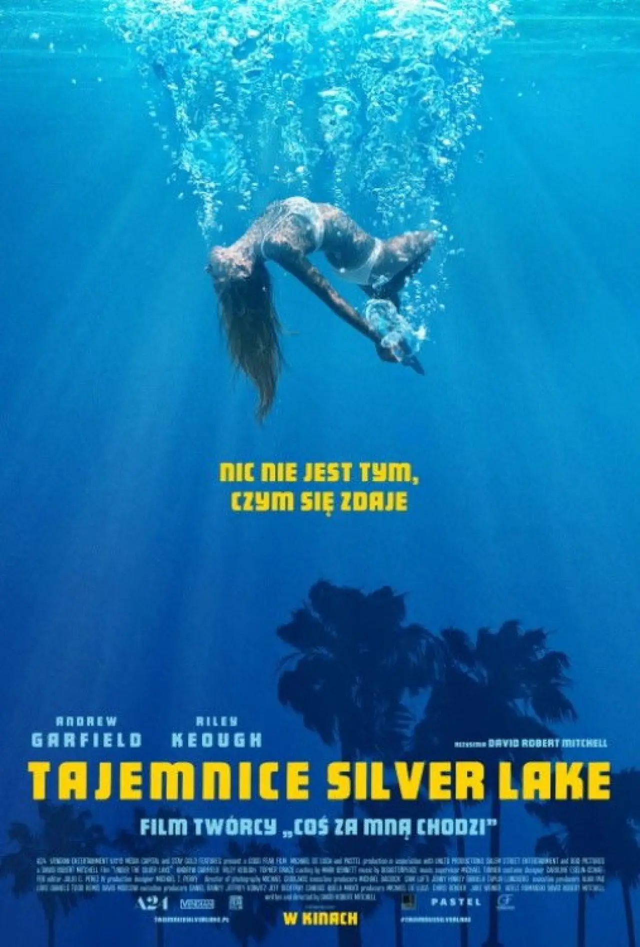 Plakat filmowy "Tajemnice Silver Lake"