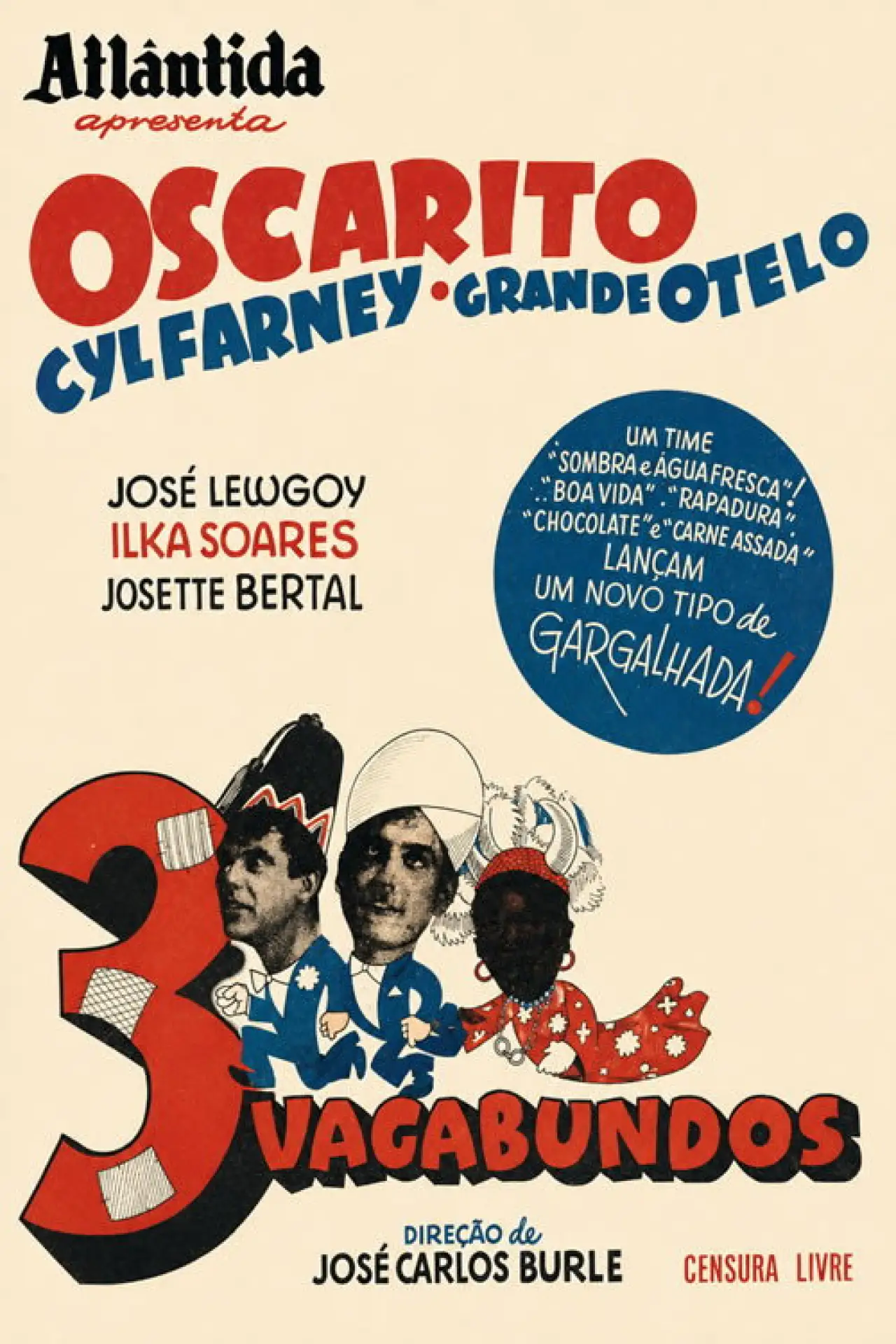 Plakat filmowy "Três Vagabundos"