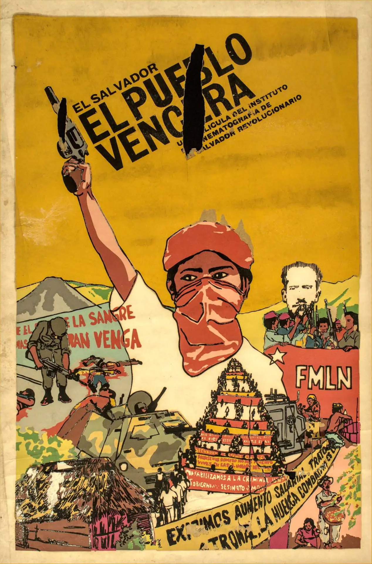 Plakat filmowy "El Salvador: El pueblo vencerá"