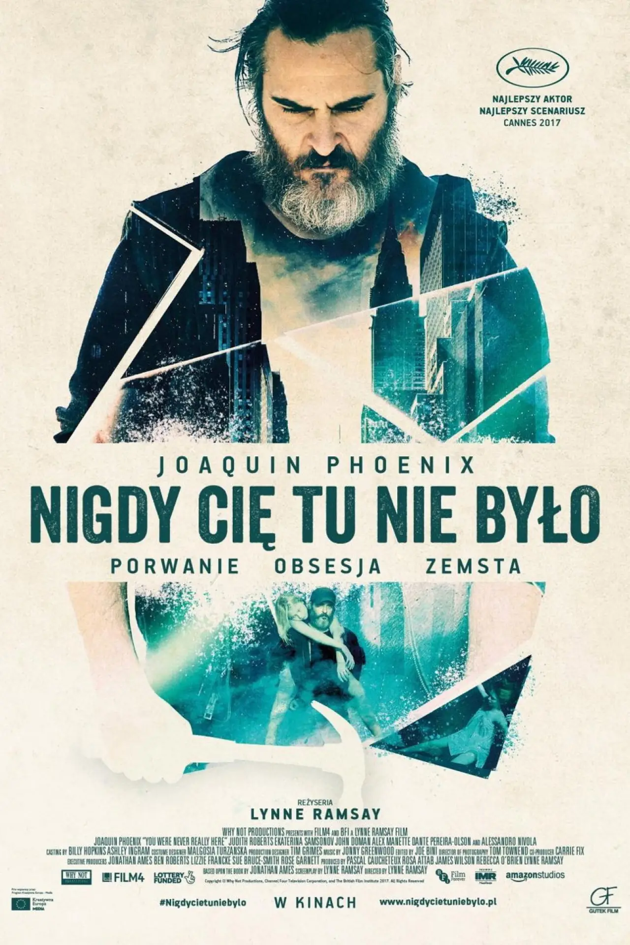 Plakat filmowy "Nigdy cię tu nie było"