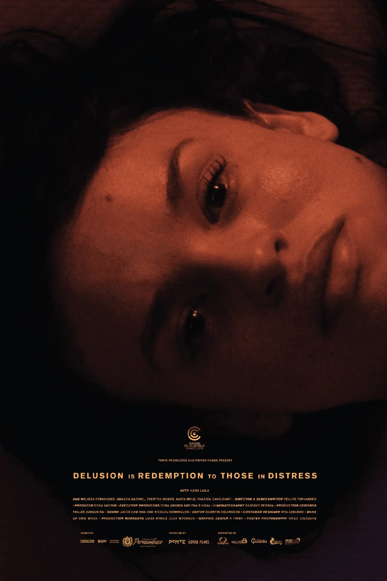 Plakat filmowy "O Delírio é a Redenção dos Aflitos"