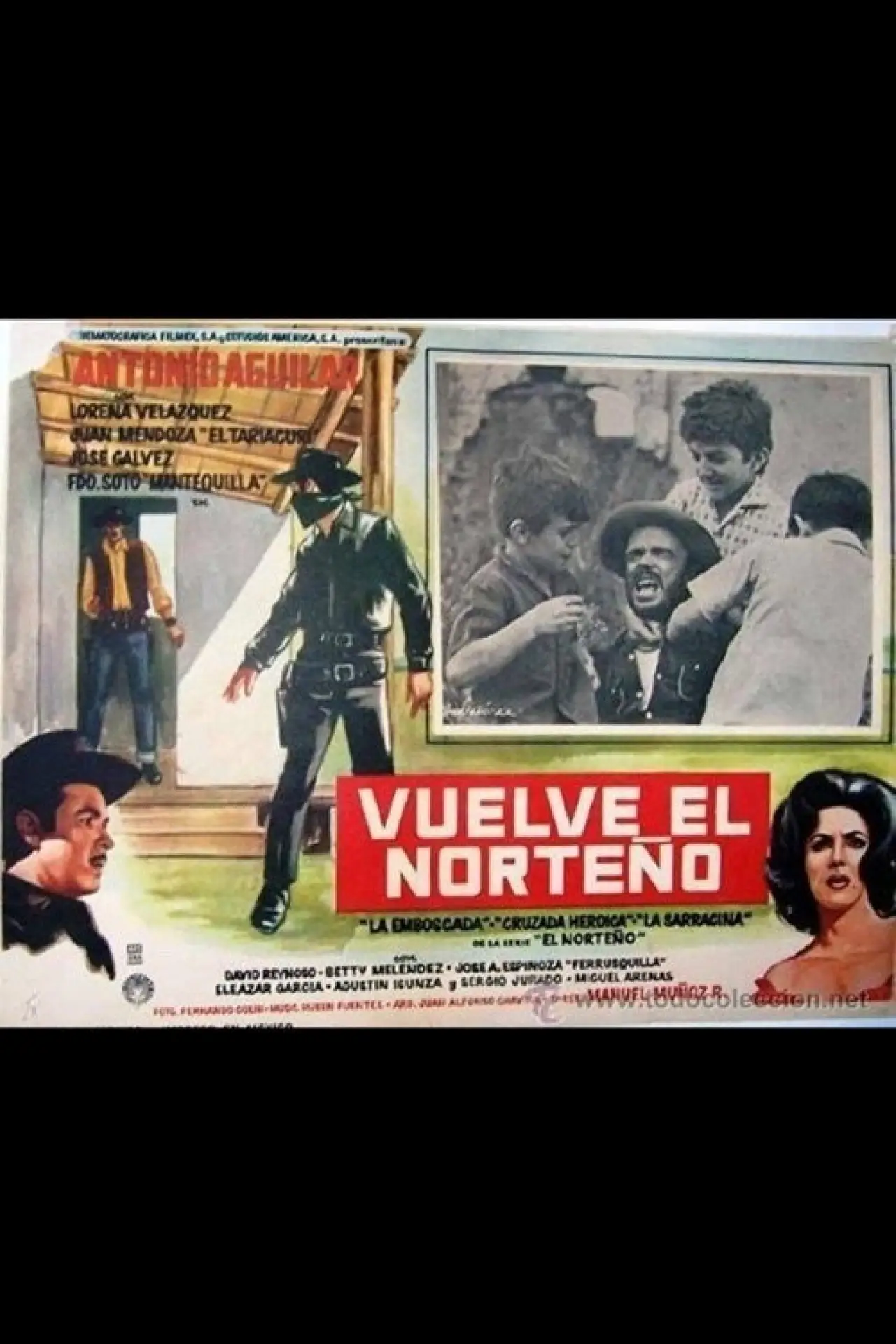 Plakat filmowy "Vuelve el Norteño"