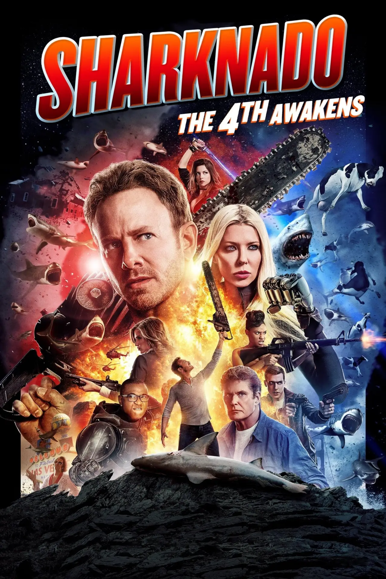 Plakat filmowy "Rekinado 4: The 4th Awakens"