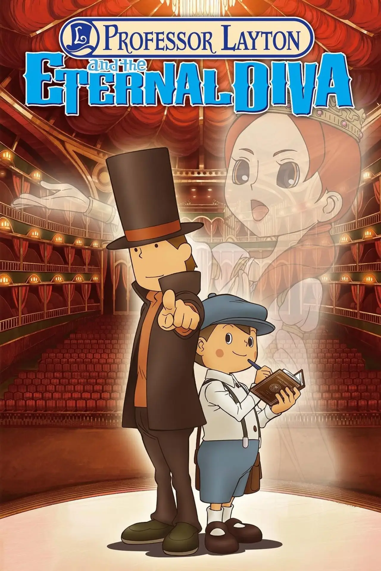 Plakat filmowy "レイトン教授と永遠の歌姫"