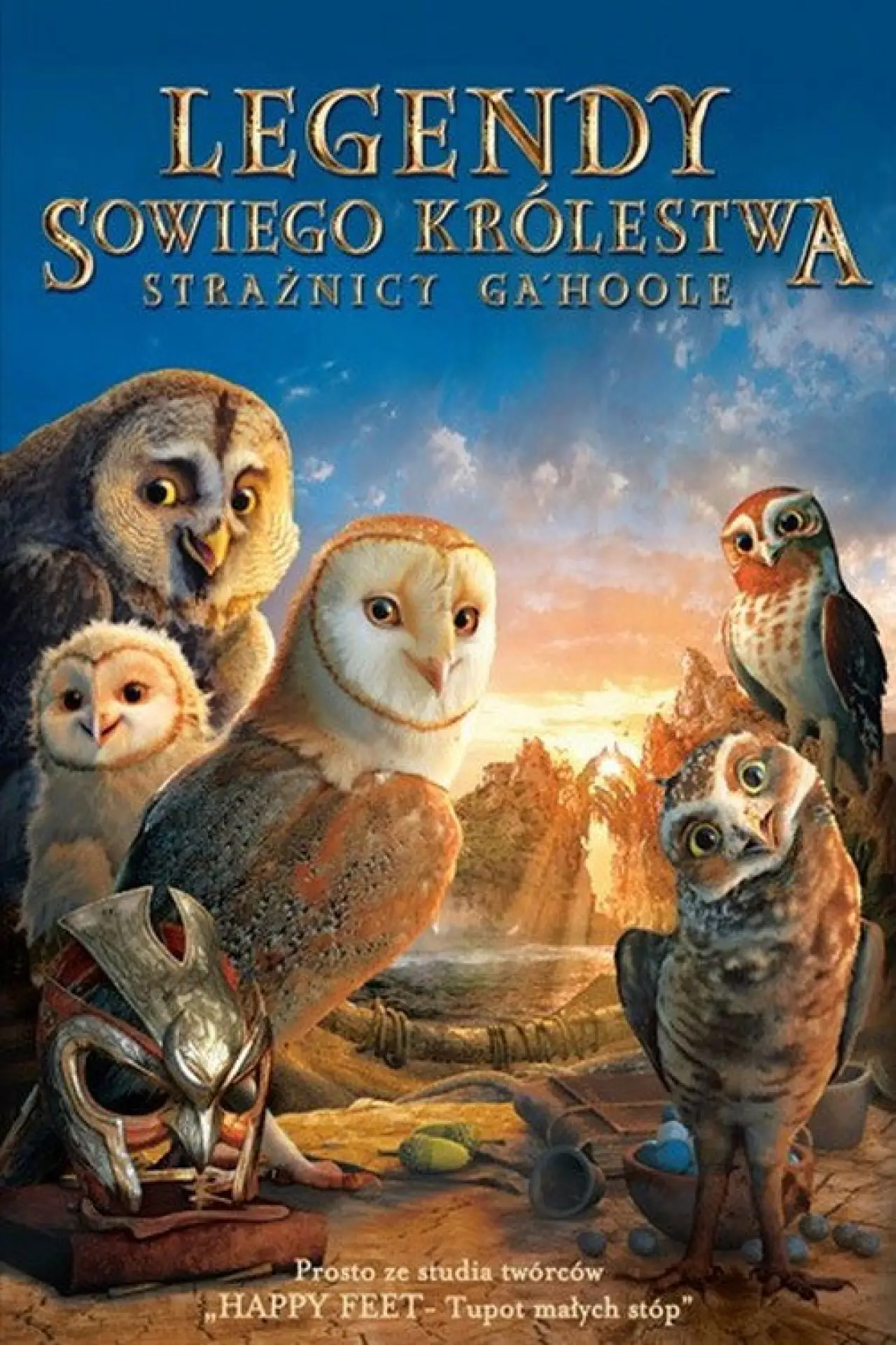 Plakat filmowy "Legendy sowiego królestwa: Strażnicy Ga