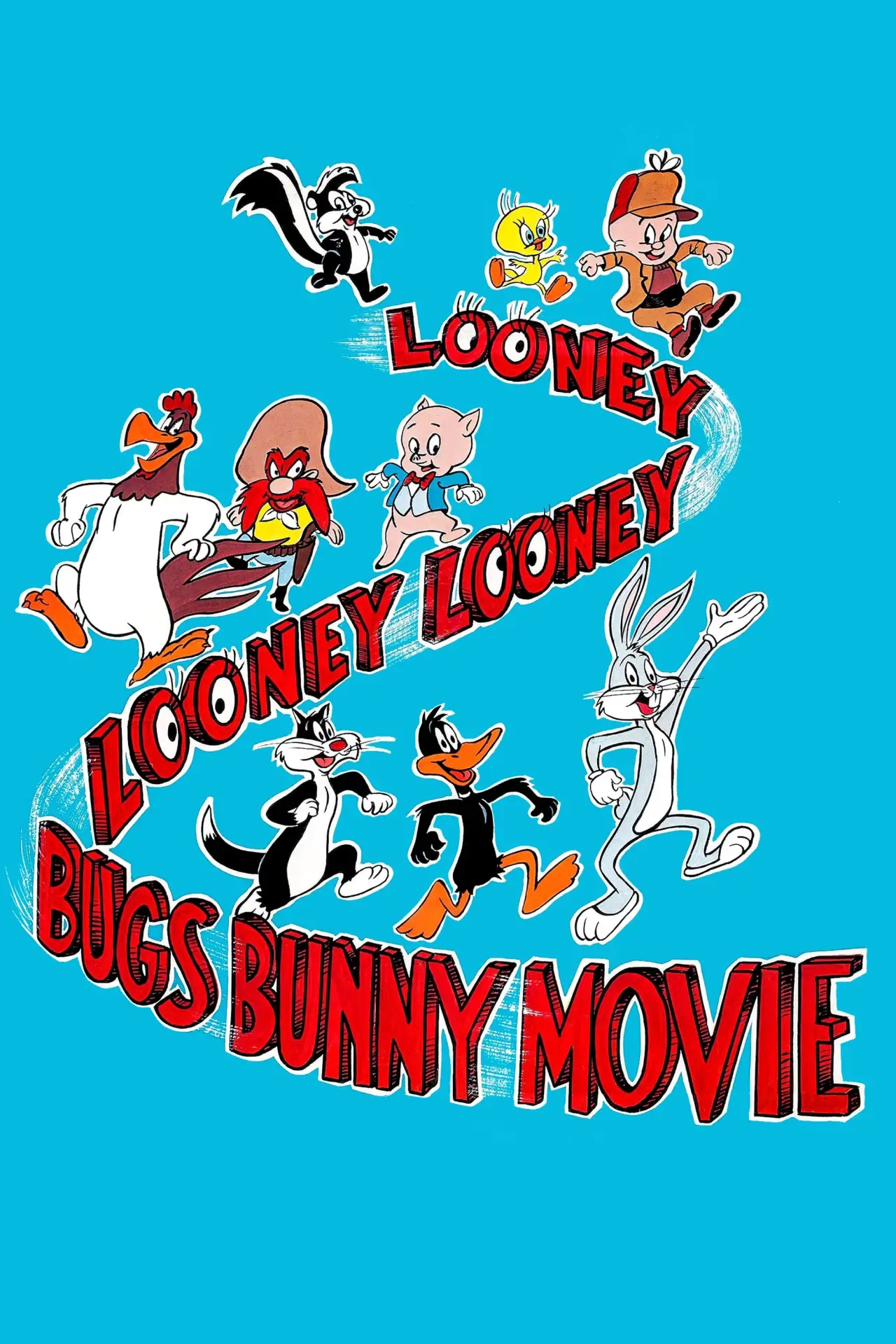 Plakat filmowy "Zbzikowany świat filmu Królika Bugsa"
