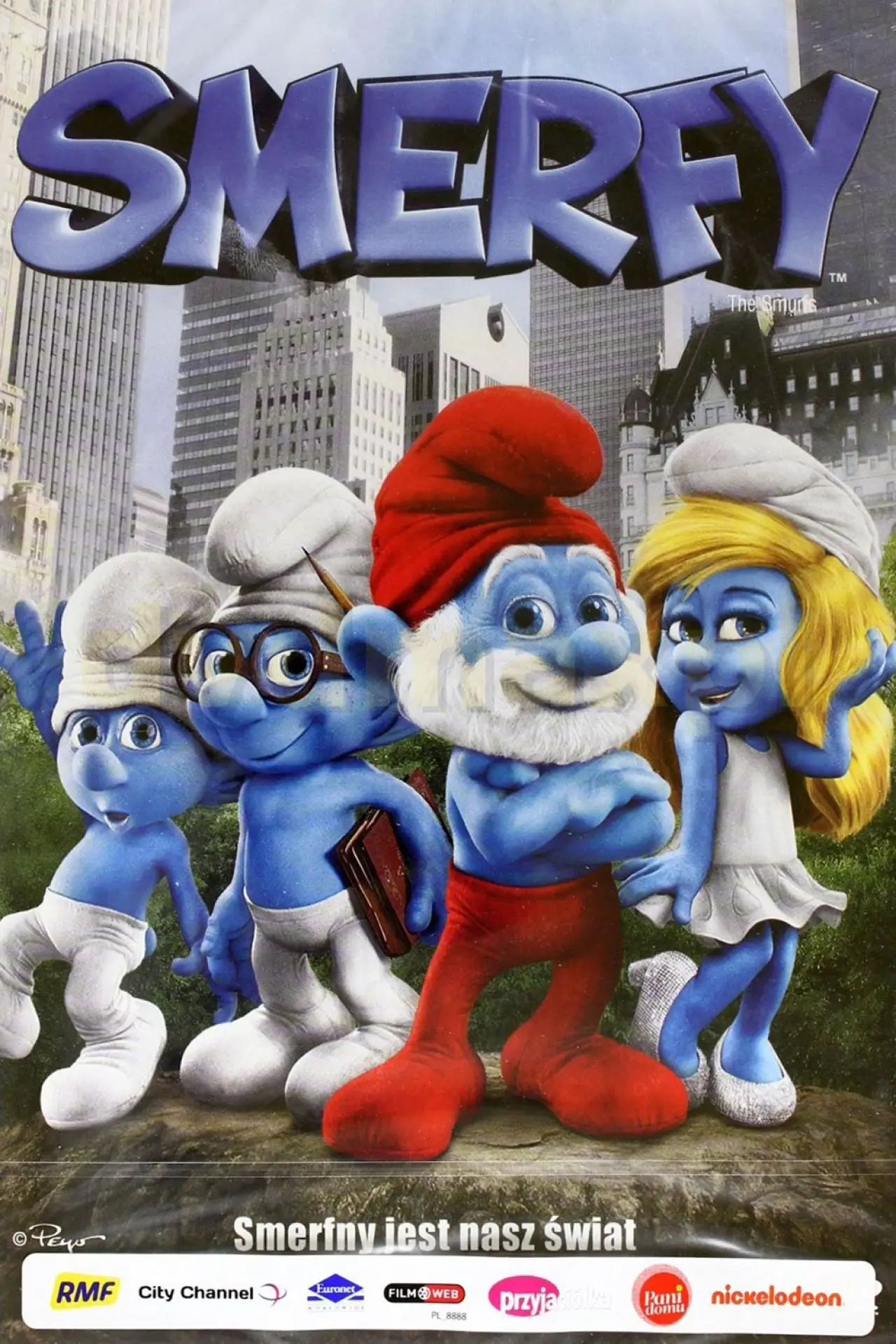 Plakat filmowy "Smerfy"