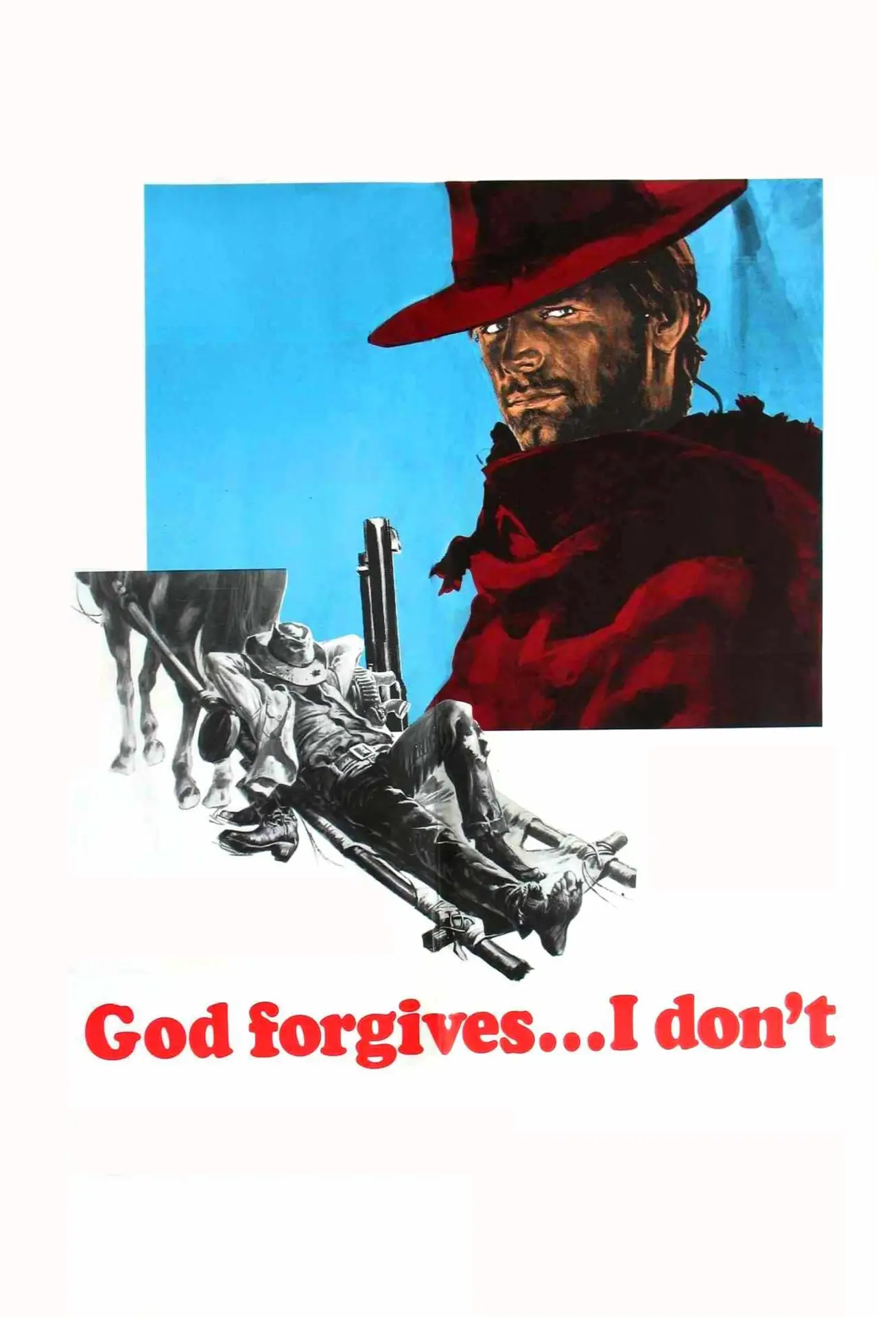 Plakat filmowy "Bóg wybacza... Ja nigdy!"