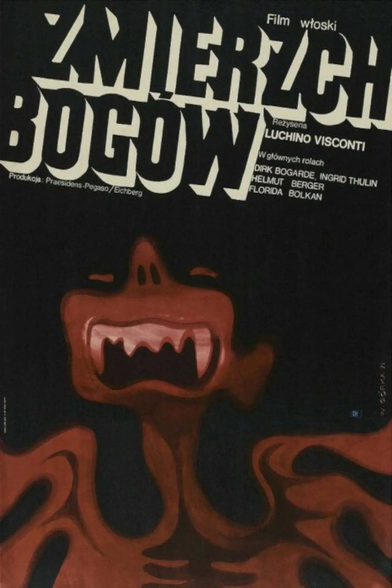 Plakat filmowy "Zmierzch Bogów"