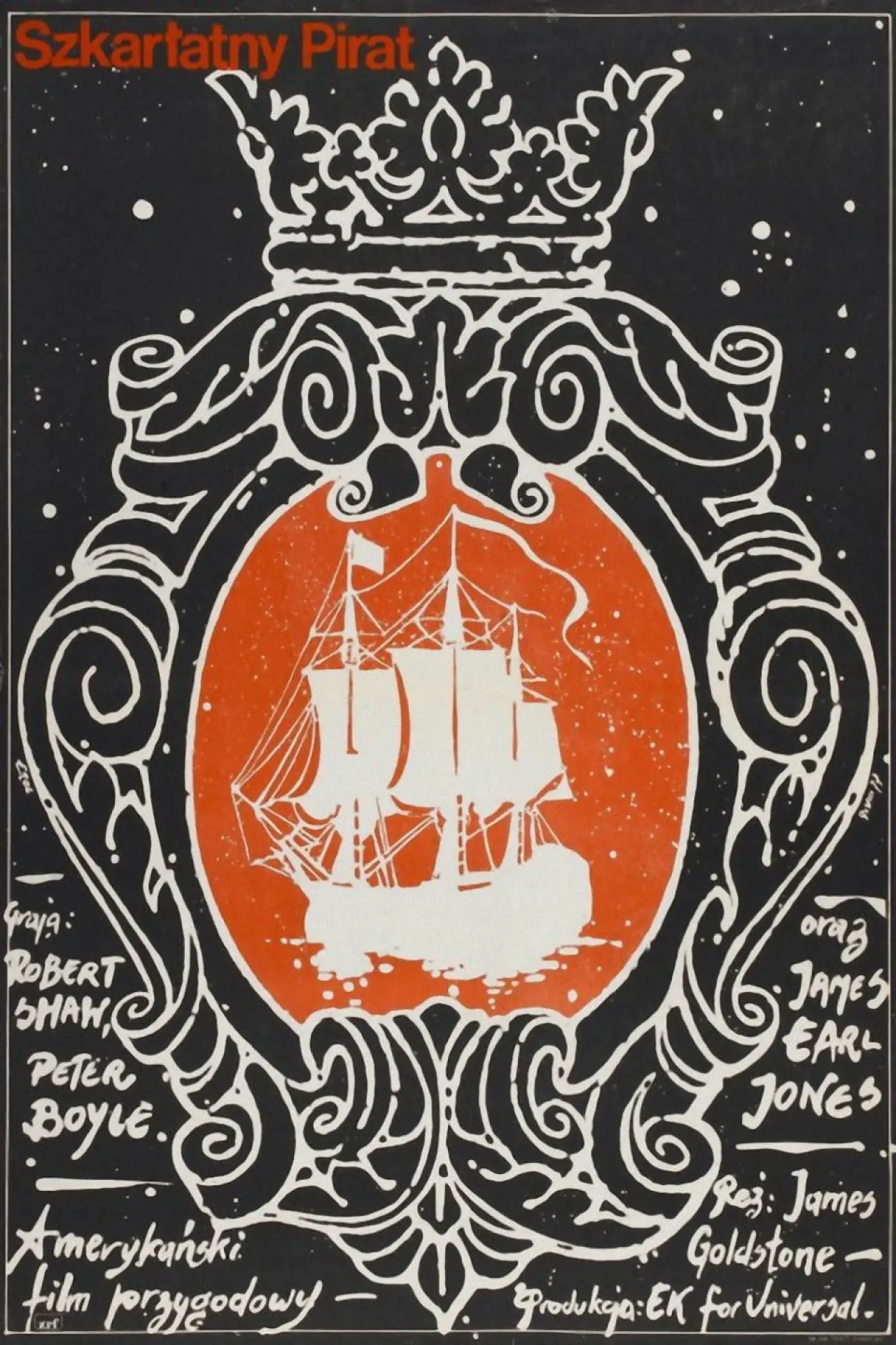 Plakat filmowy "Szkarłatny Pirat"
