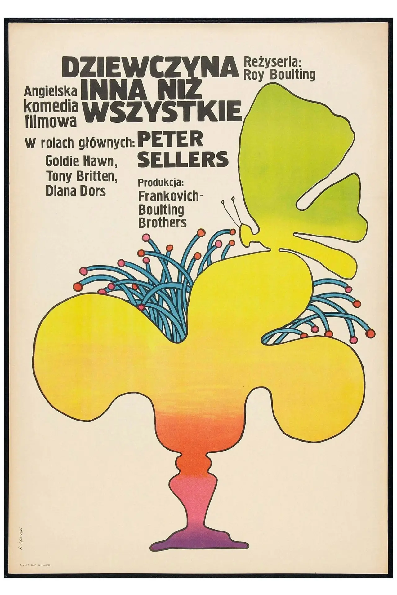 Plakat filmowy "Dziewczyna inna niż wszystkie"