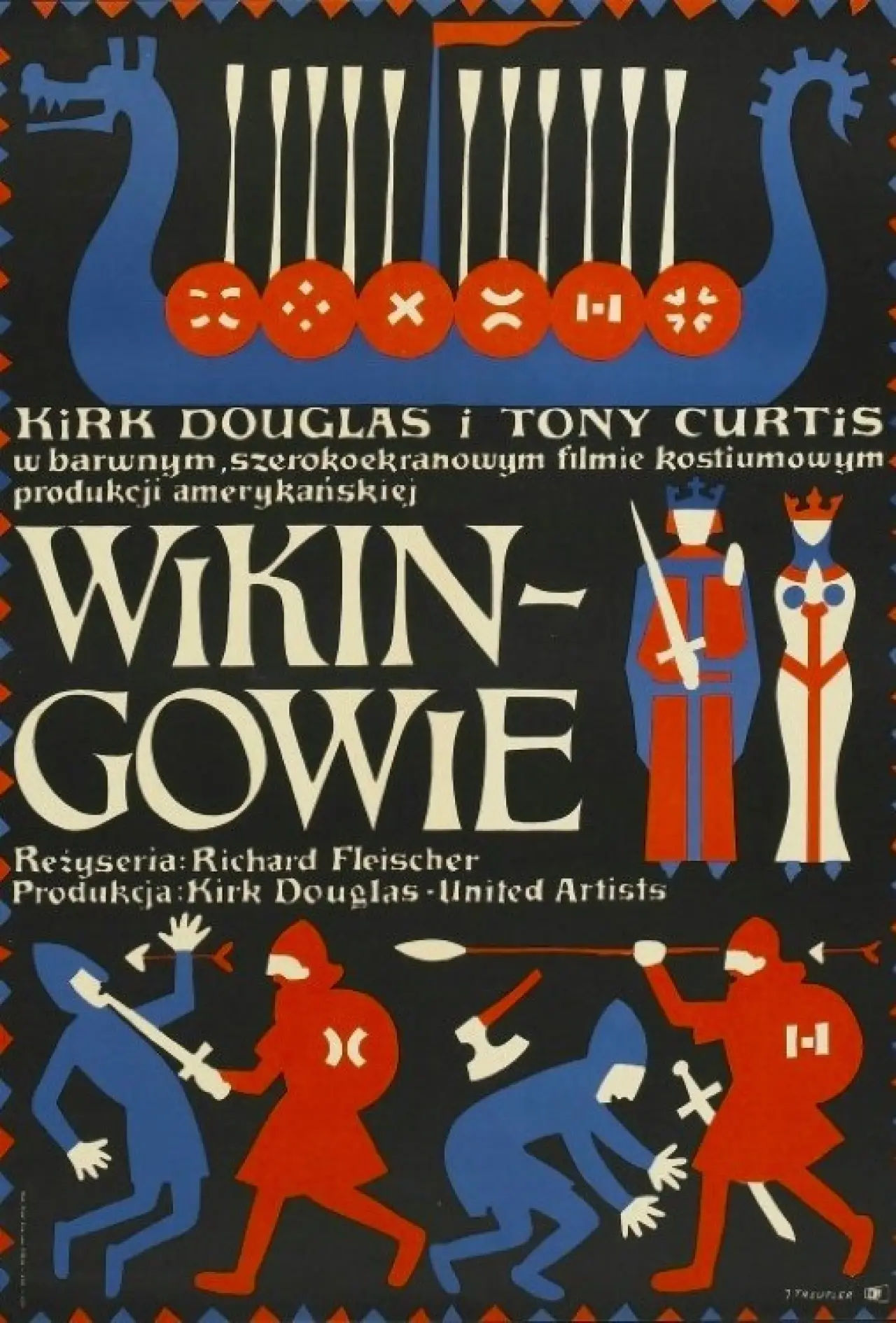 Plakat filmowy "Wikingowie"