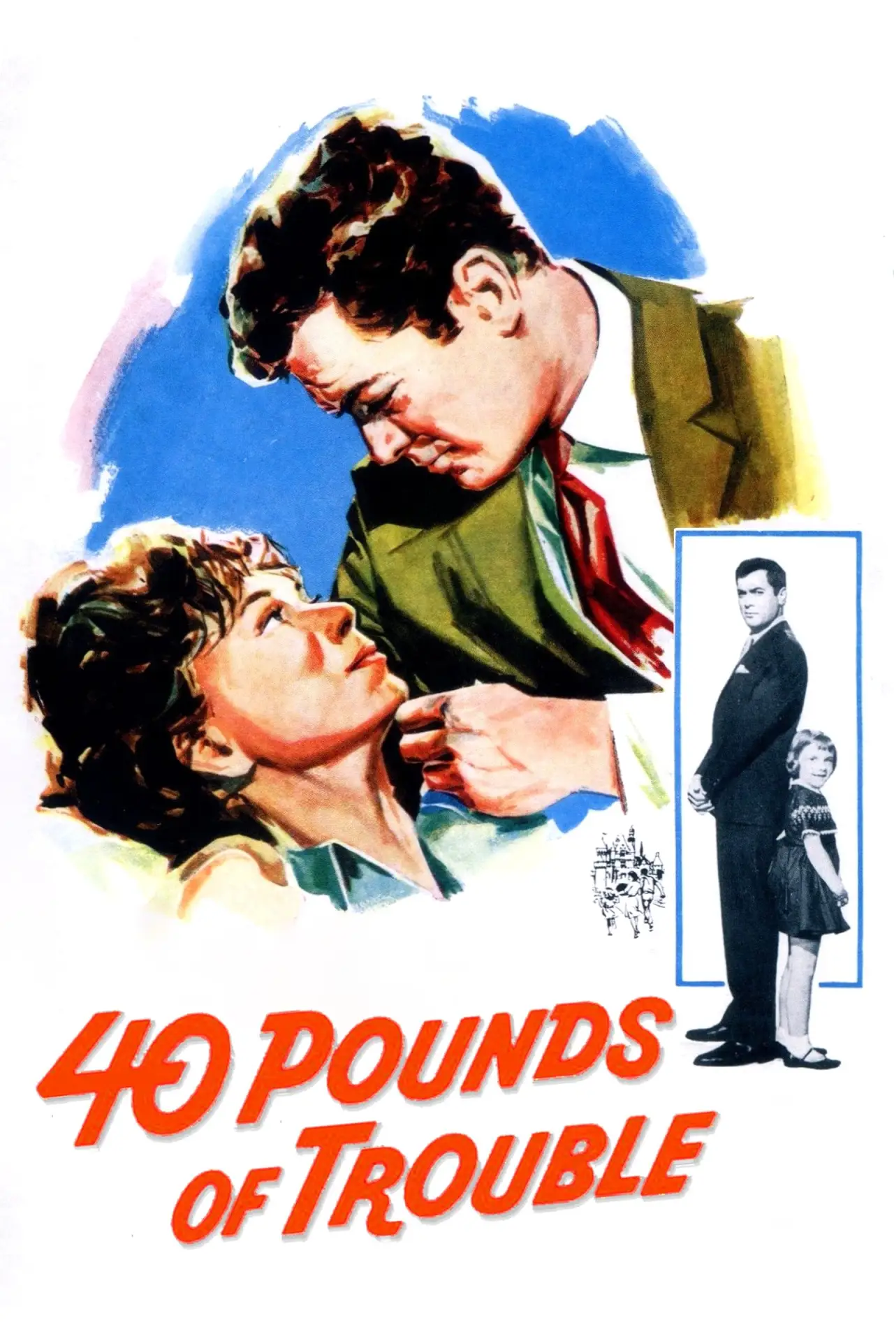 Plakat filmowy "40 Pounds of Trouble"