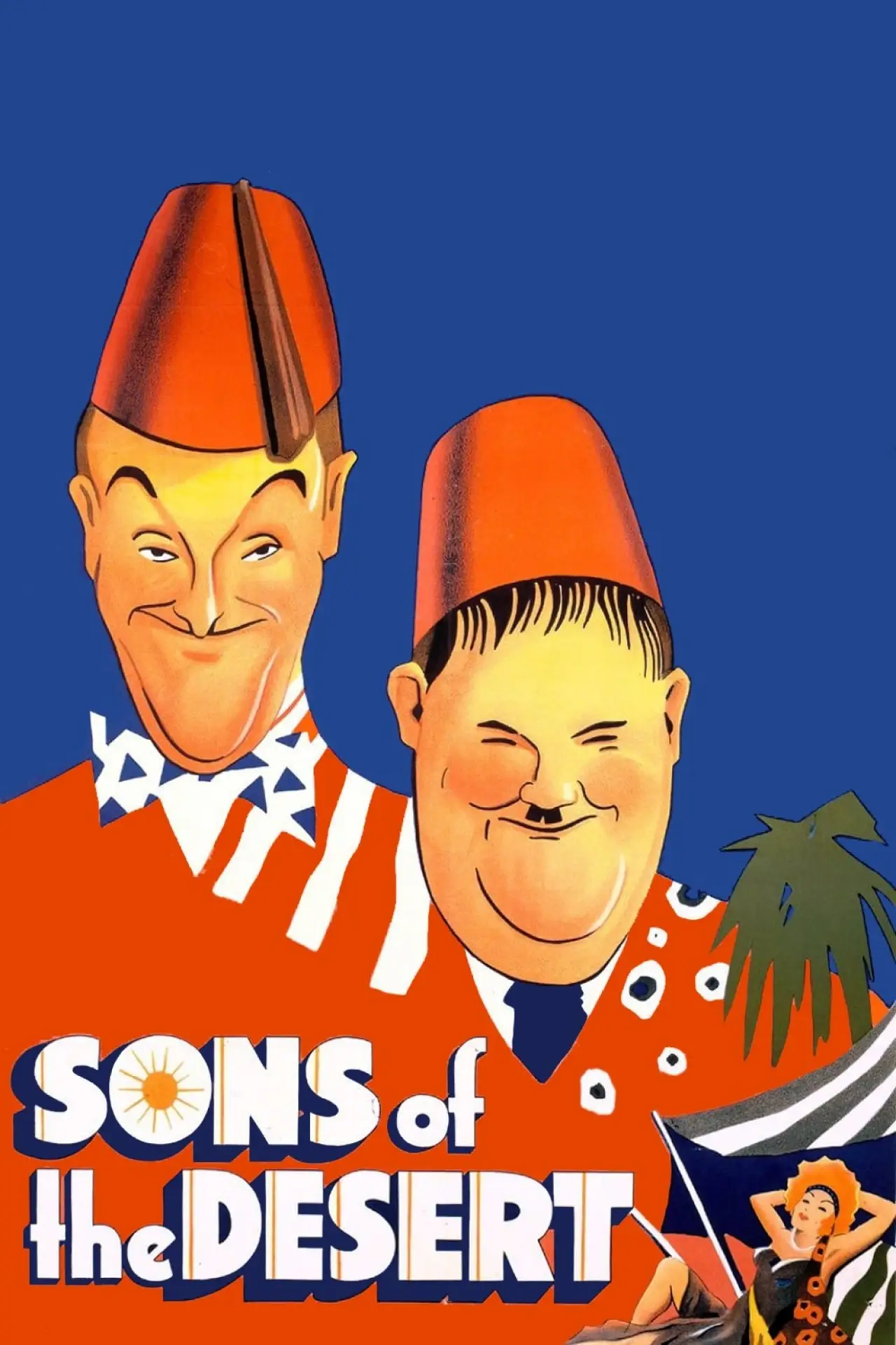 Plakat filmowy "Synowie Pustyni"