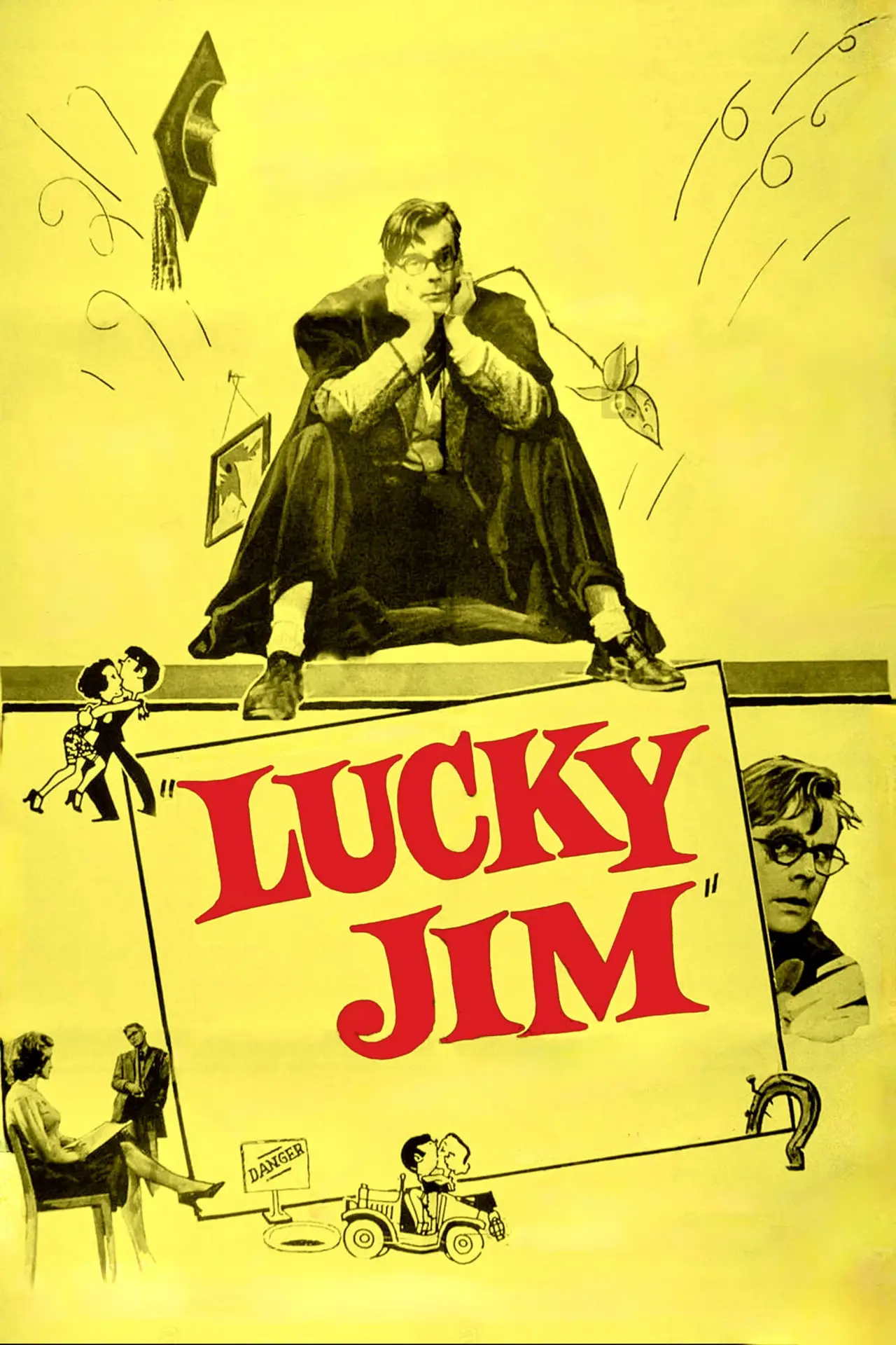 Plakat filmowy "Lucky Jim"