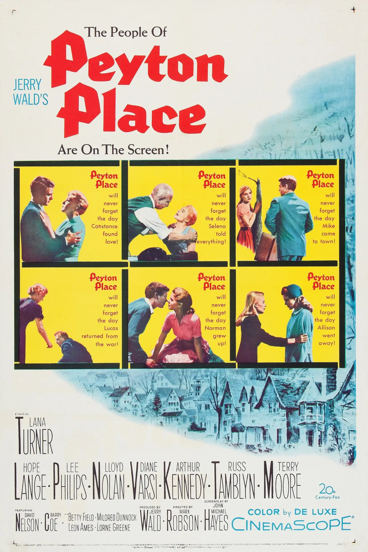 Plakat filmowy "Peyton Place"