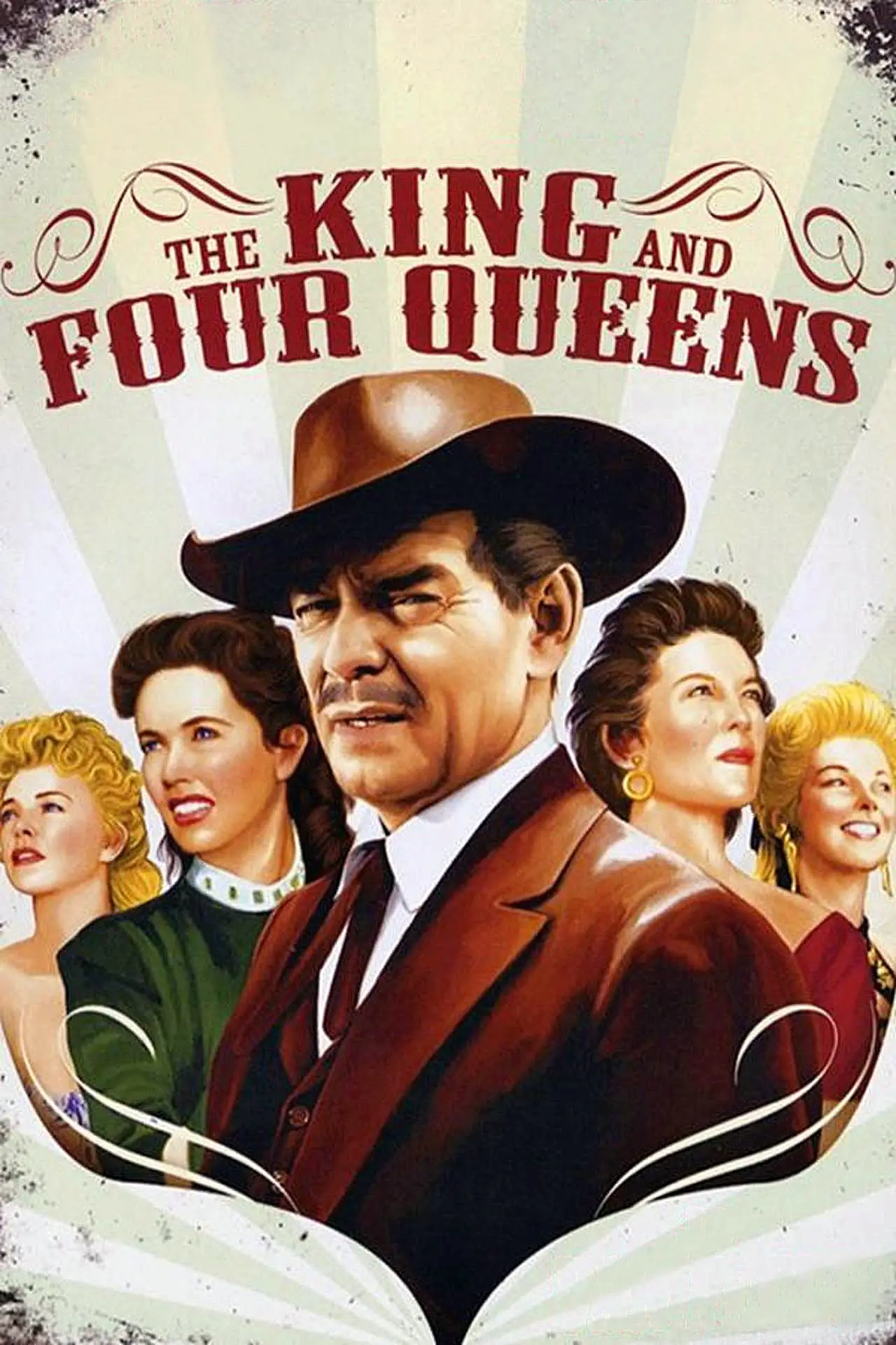 Plakat filmowy "Król i cztery damy"