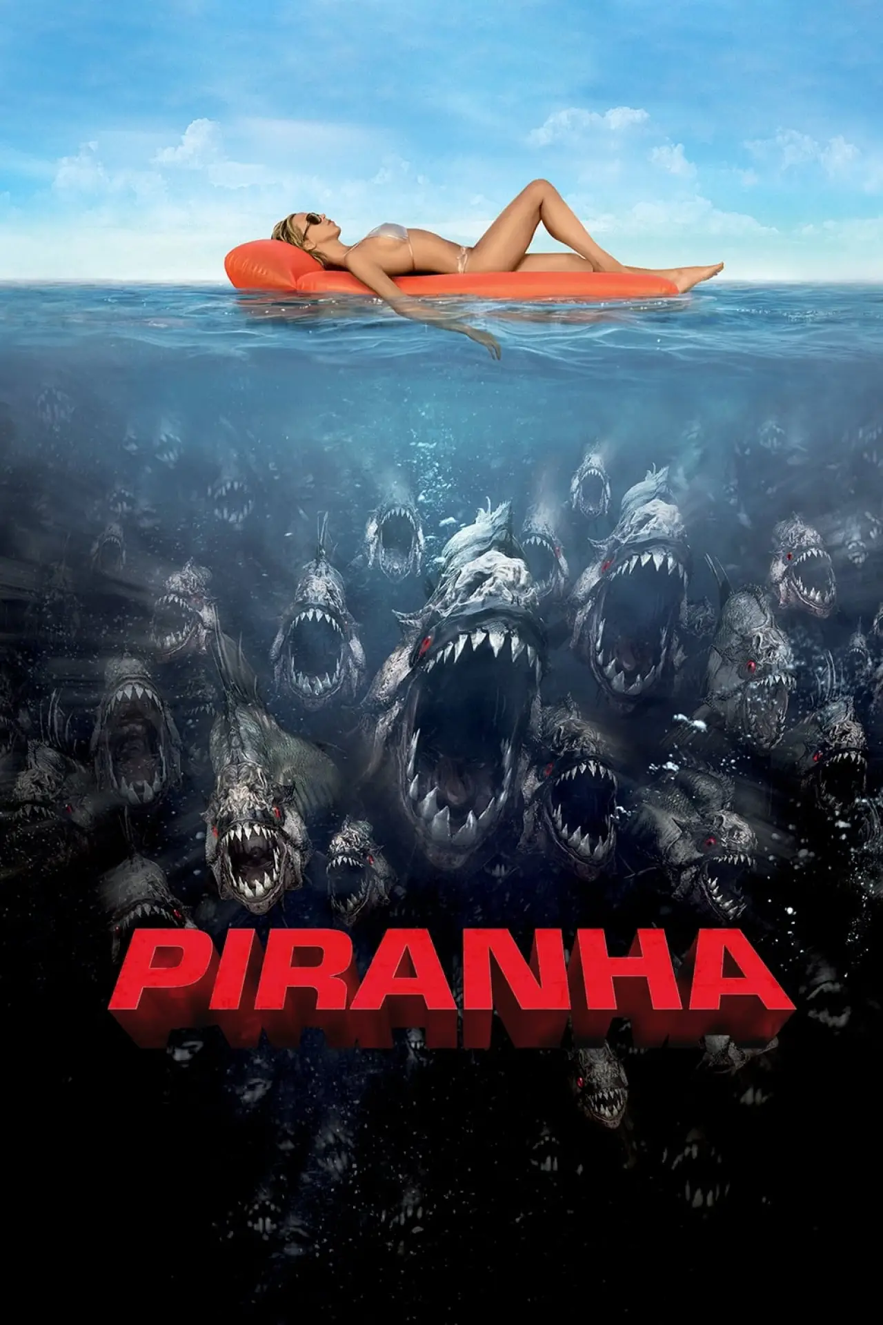 Plakat filmowy "Pirania"